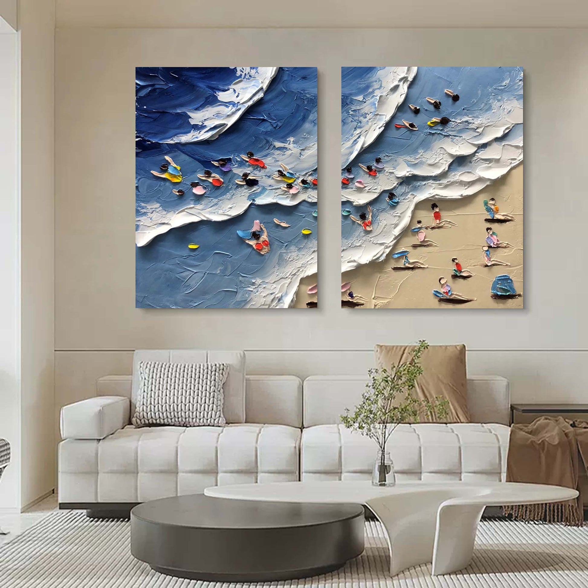 Abstract Painting Set Of 2 SP126 - Neutralighting