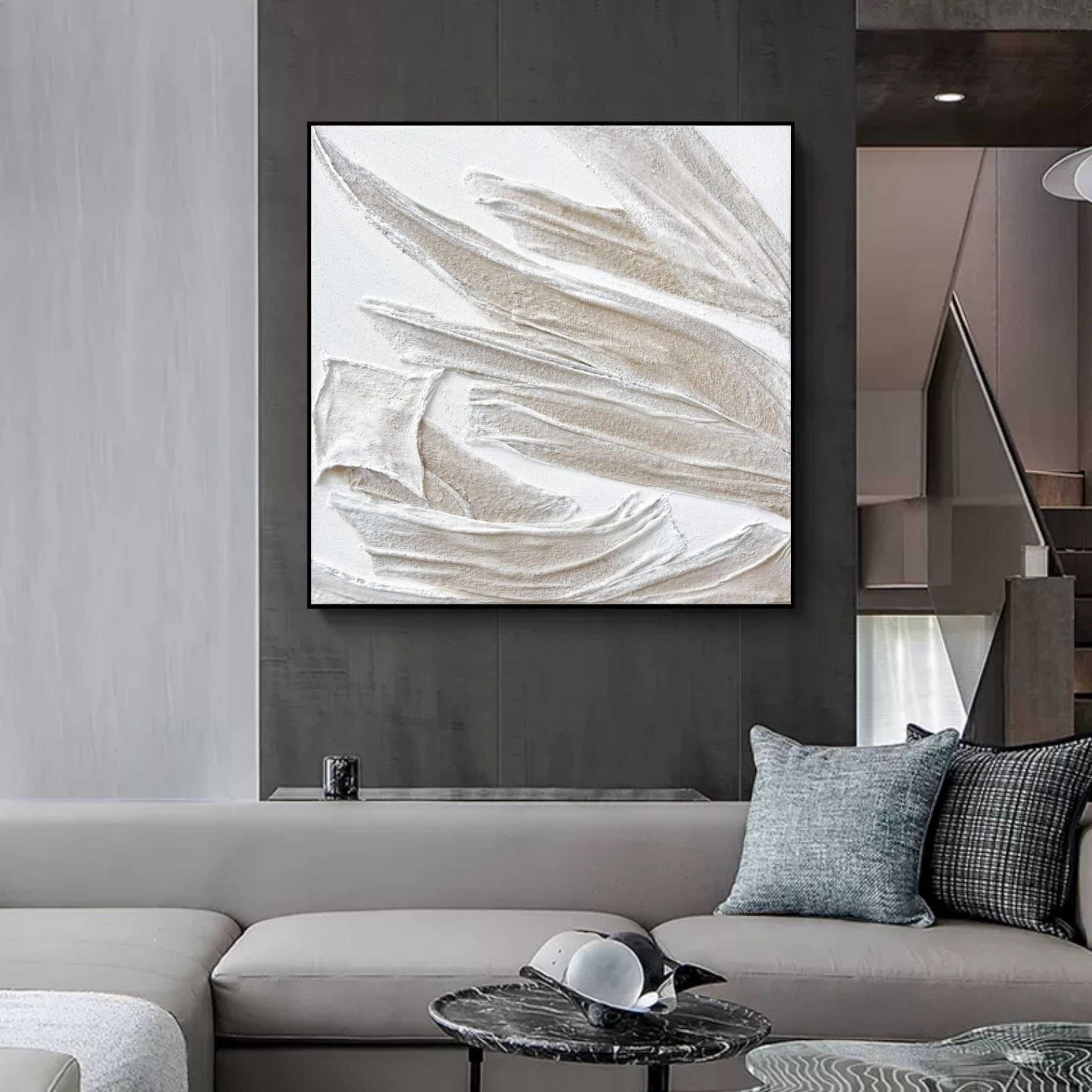 Plaster Art Texture Painting SG219 - Neutralighting