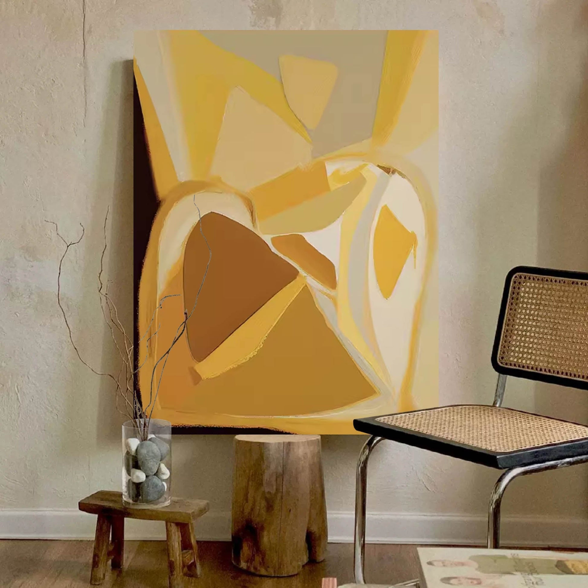 Abstract Canvas Art AB071 - Neutralighting