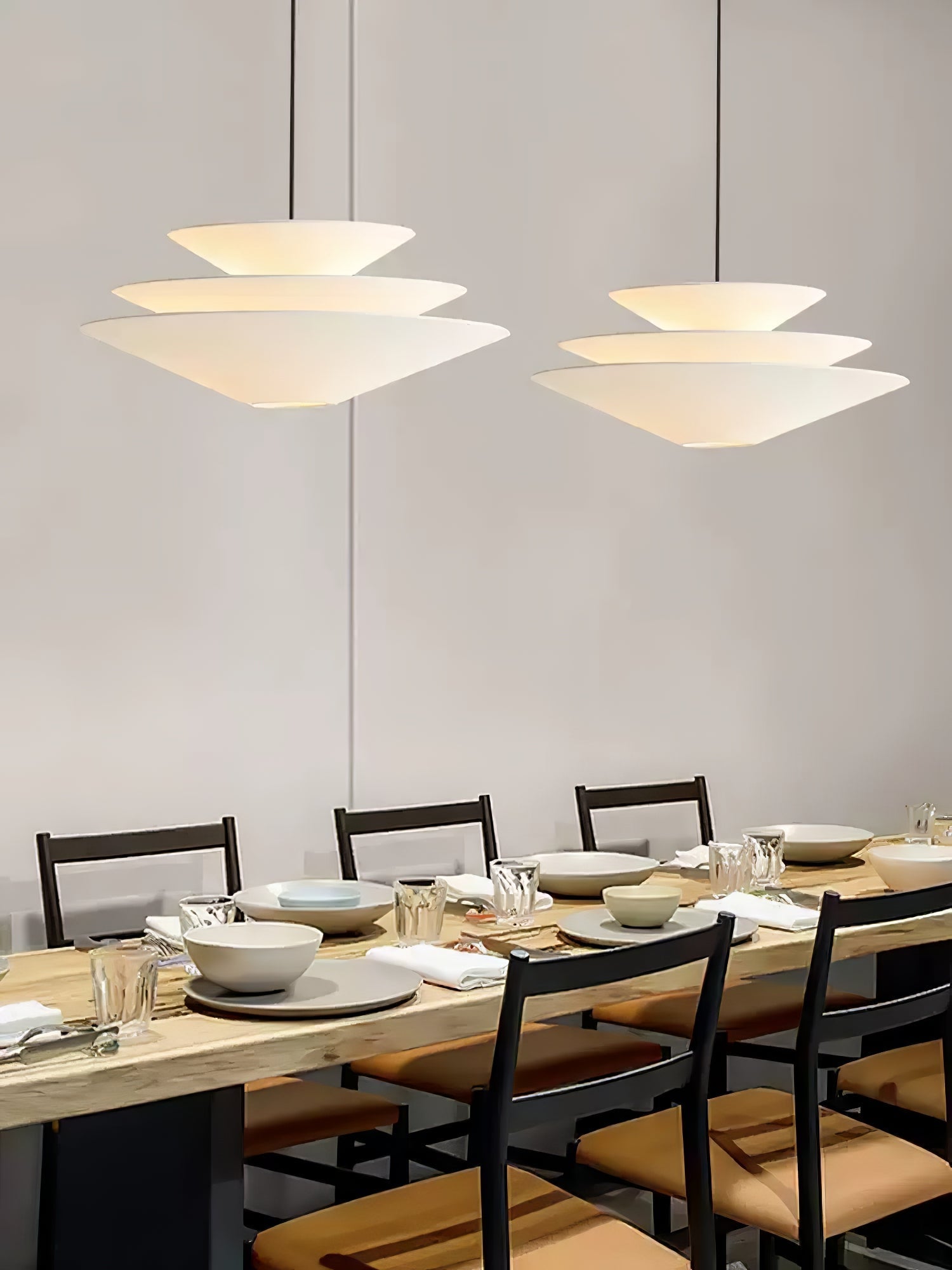 Triara Minimalist Layered Pendant Light-Neutral Decor