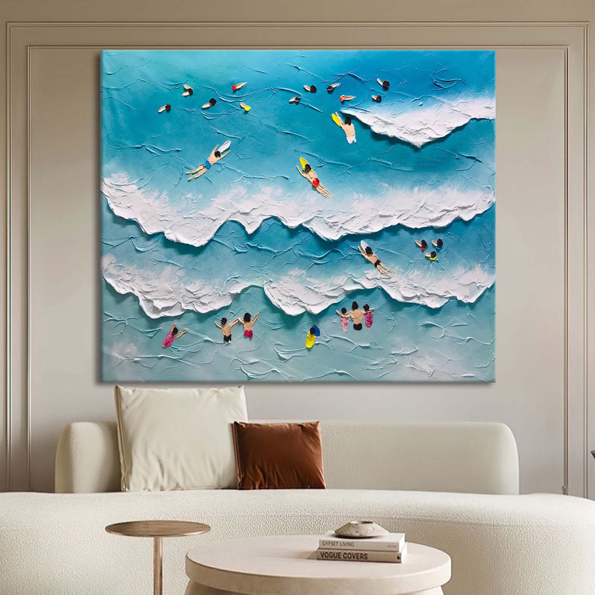 Plaster Art Texture Painting SG207 - Neutralighting