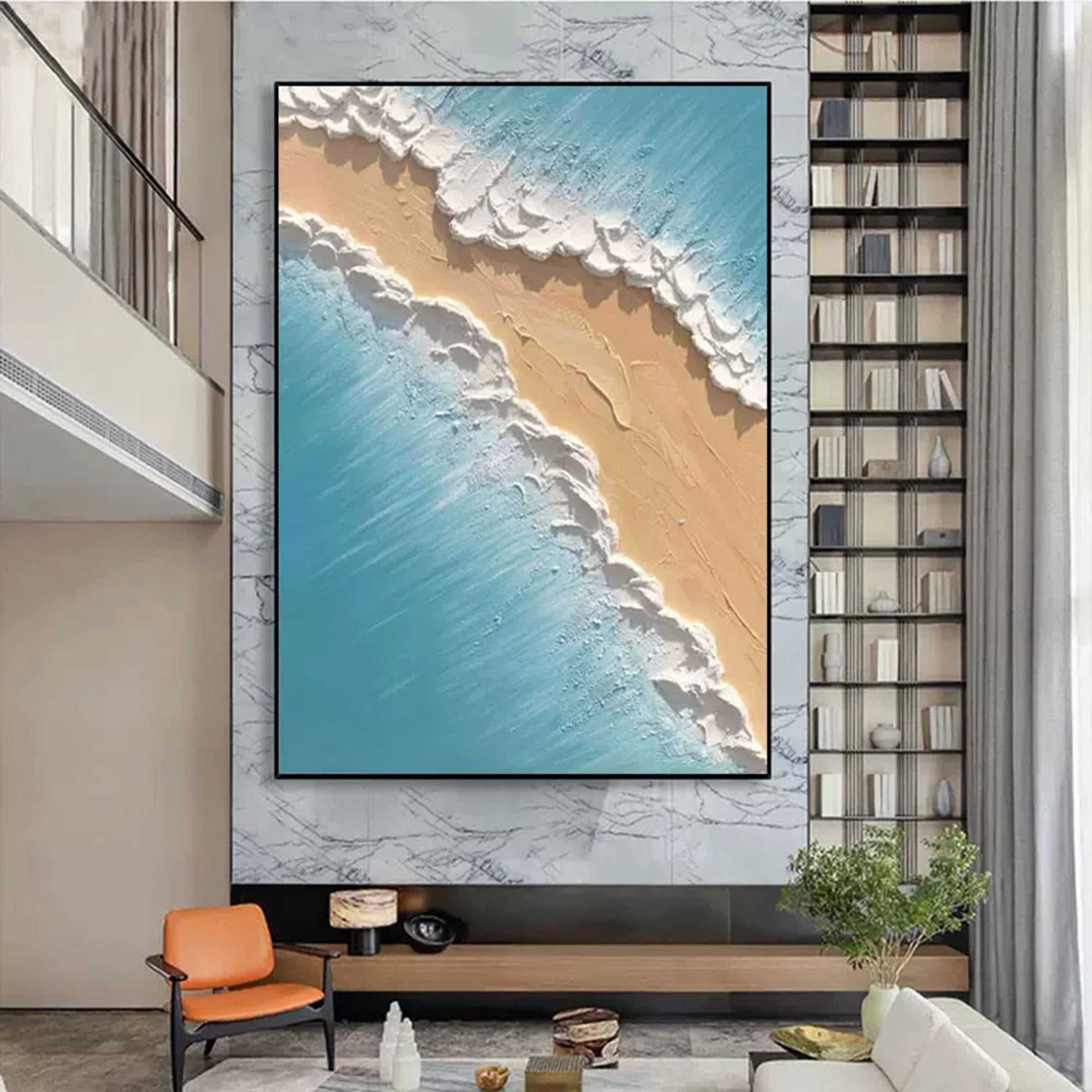Plaster Art Texture Painting SG023 - Neutralighting