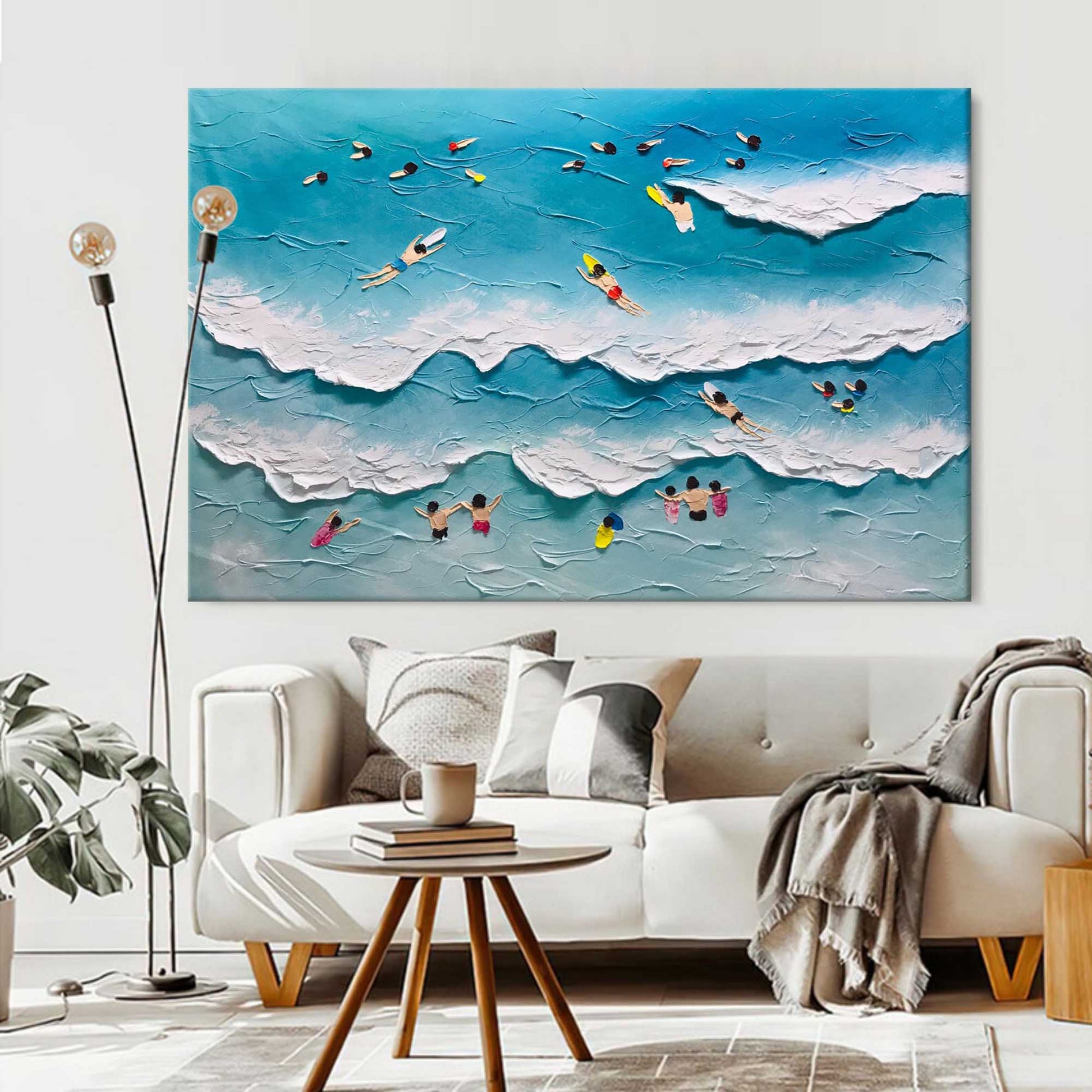 Plaster Art Texture Painting SG207 - Neutralighting