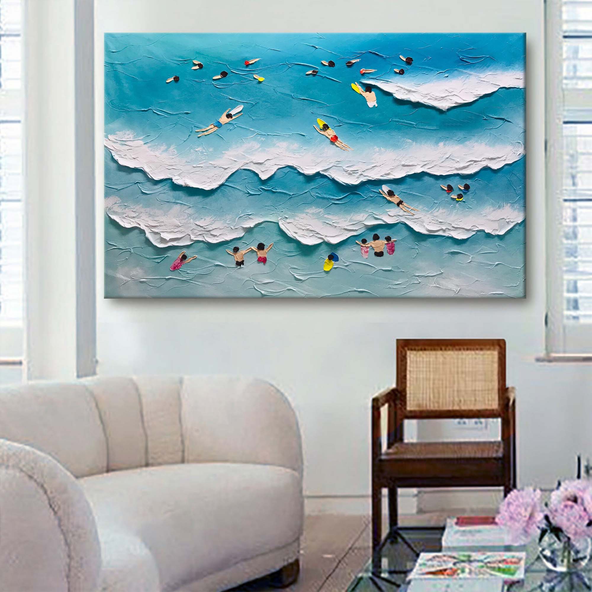 Plaster Art Texture Painting SG207 - Neutralighting