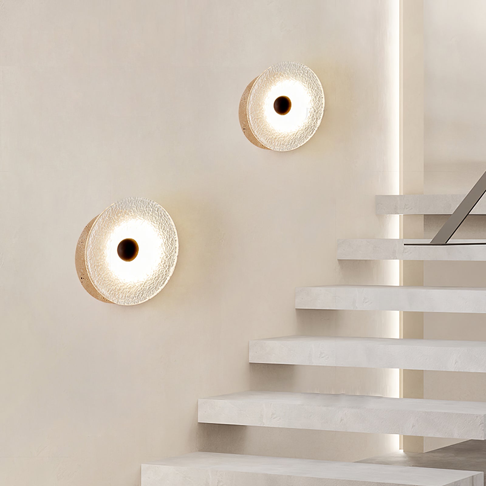 Olivia Travertine Wall Light-Neutral Decor