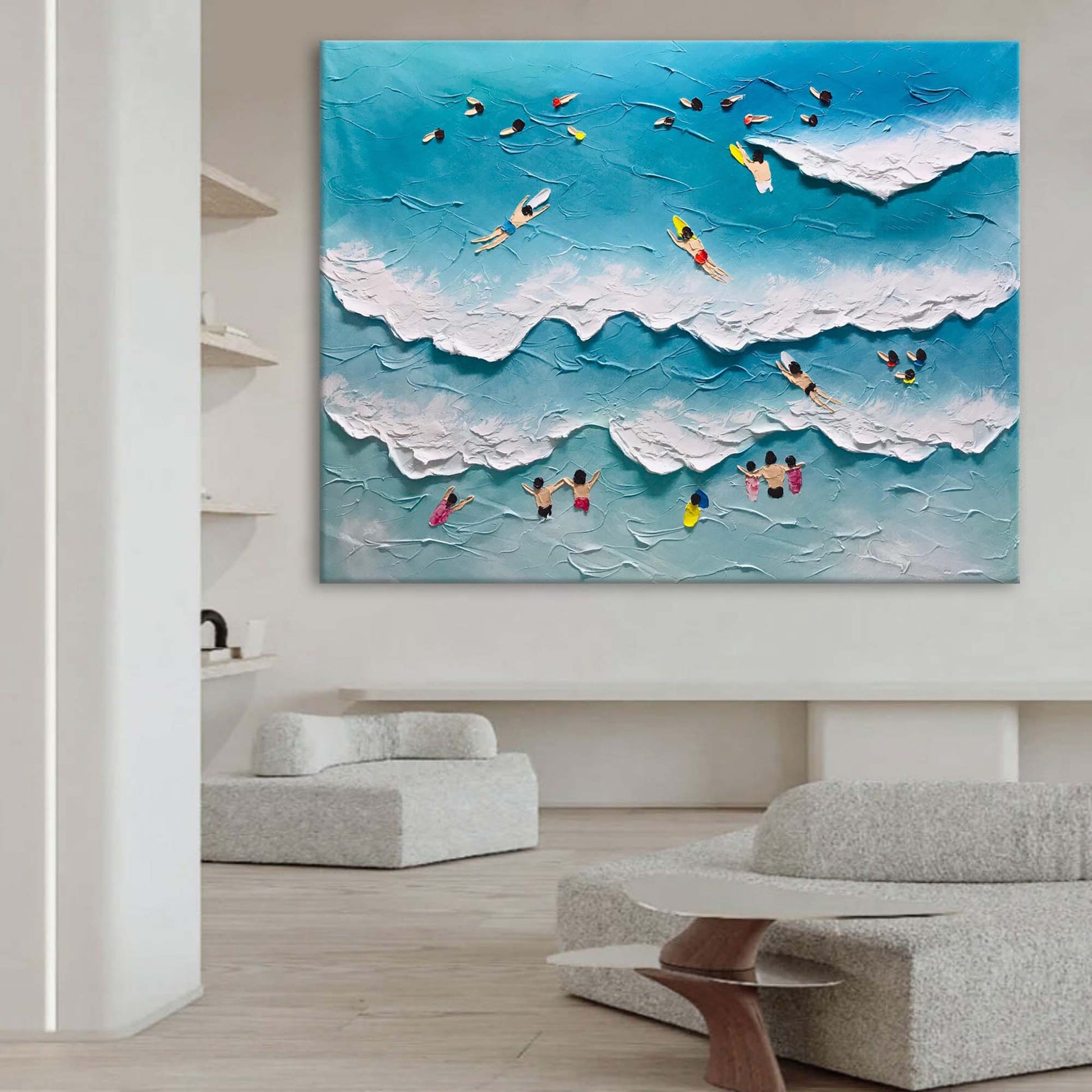 Plaster Art Texture Painting SG207 - Neutralighting