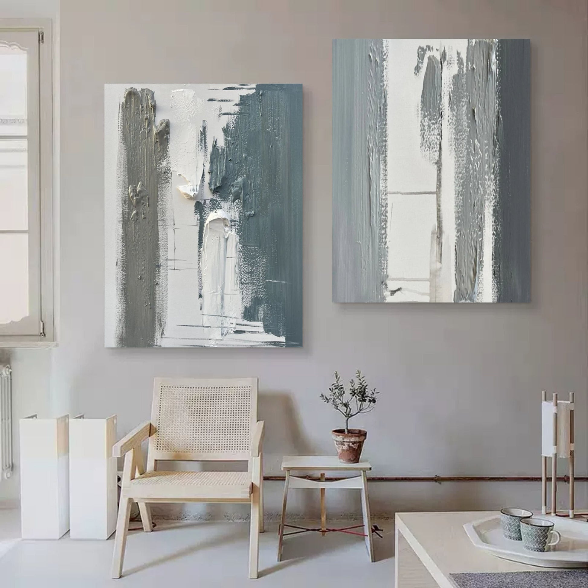 Abstract Painting Set Of 2 SP080 - Neutralighting