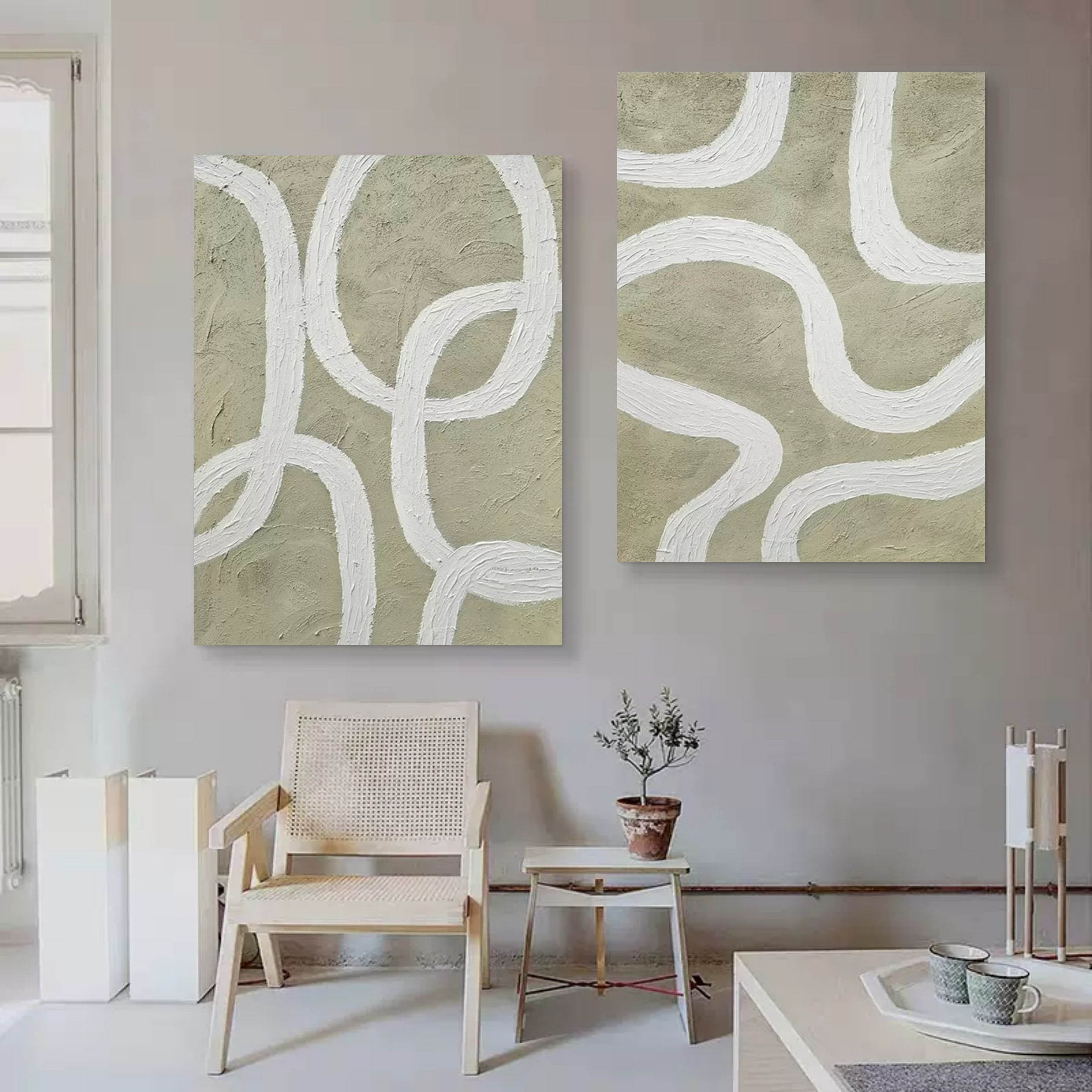 Abstract Painting Set Of 2 SP104 - Neutralighting