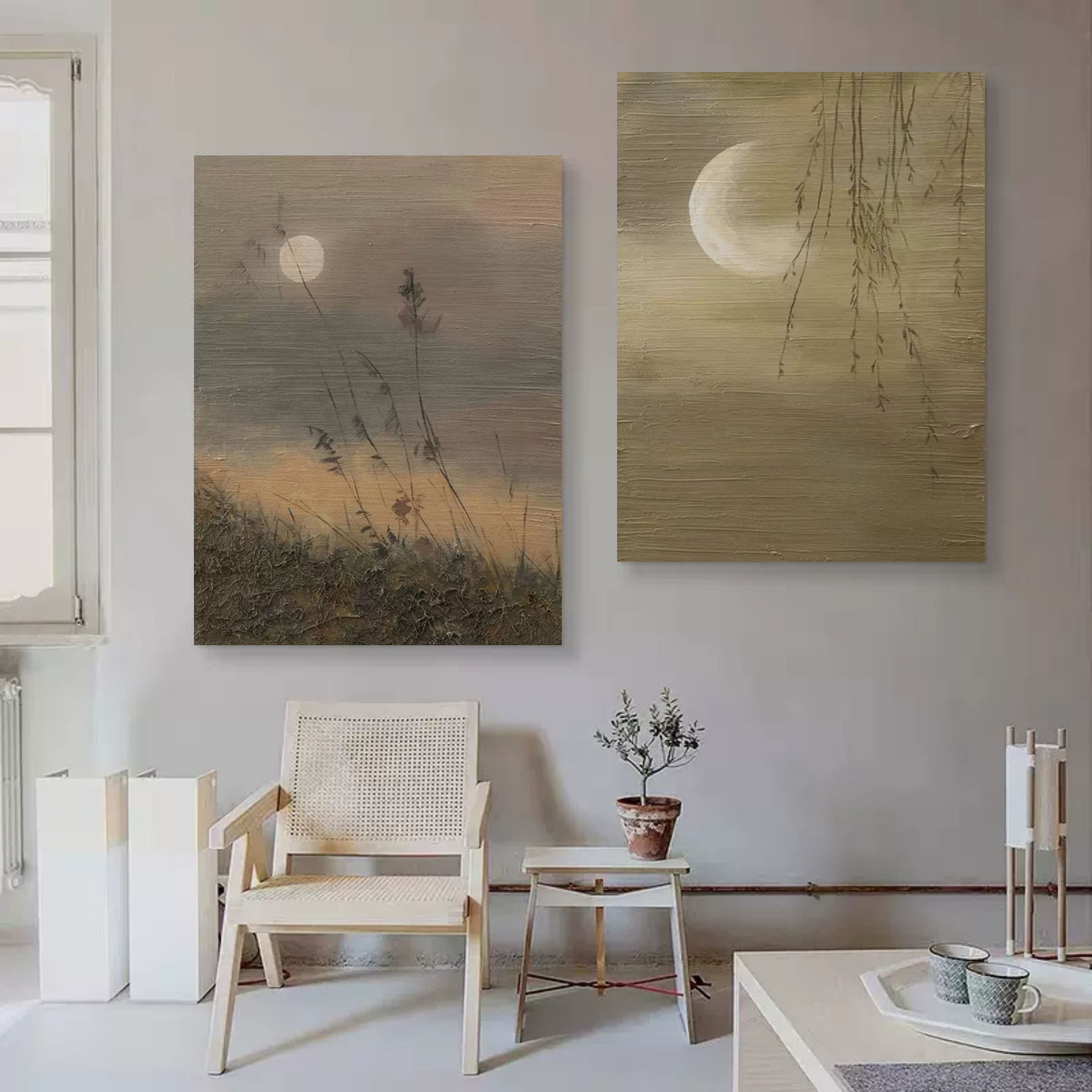 Abstract Painting Set Of 2 SP108 - Neutralighting