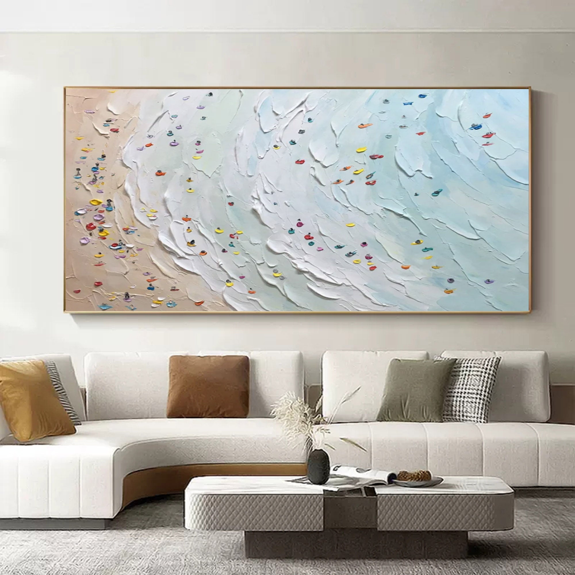 Plaster Art Texture Painting SG186 - Neutralighting