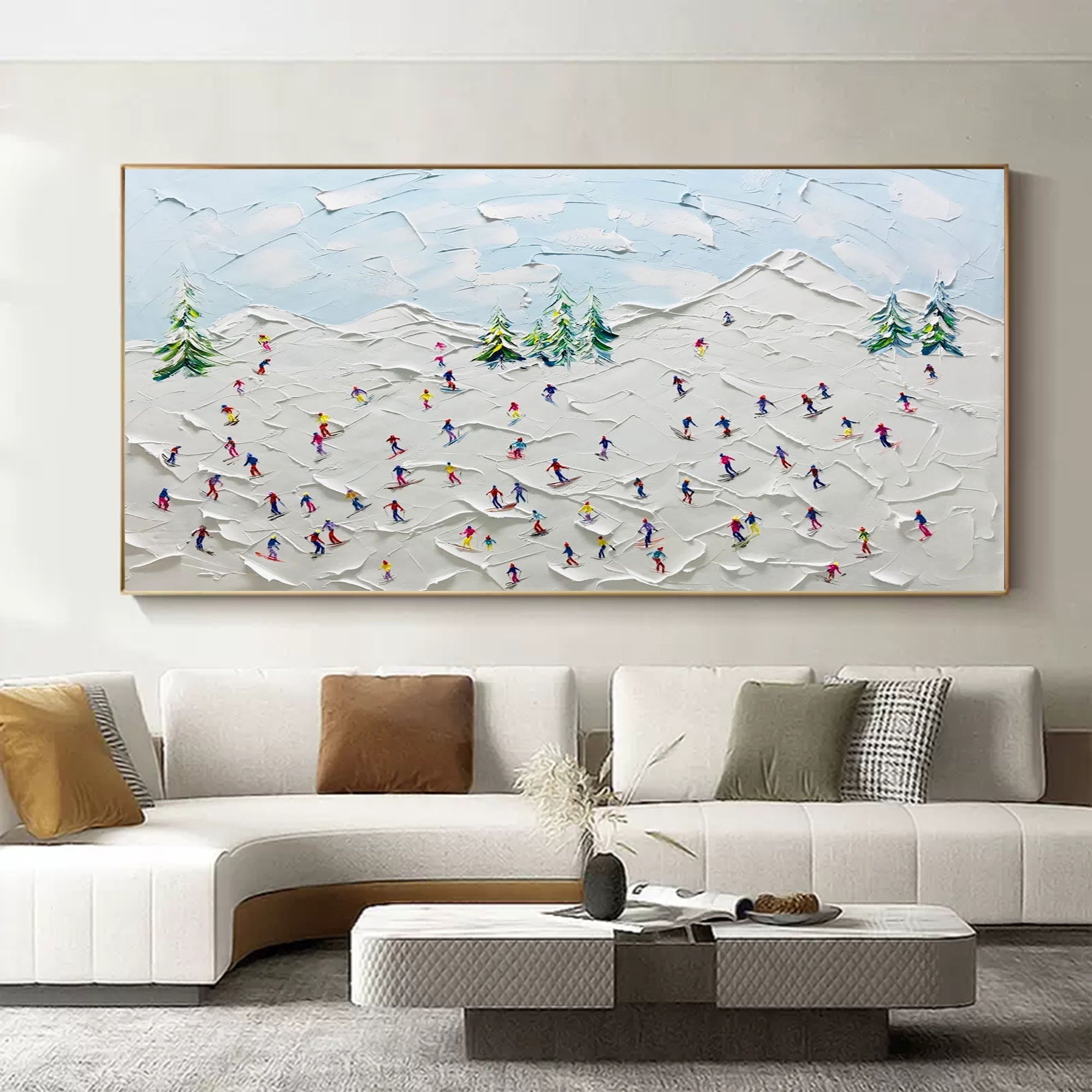 Plaster Art Texture Painting SG190 - Neutralighting