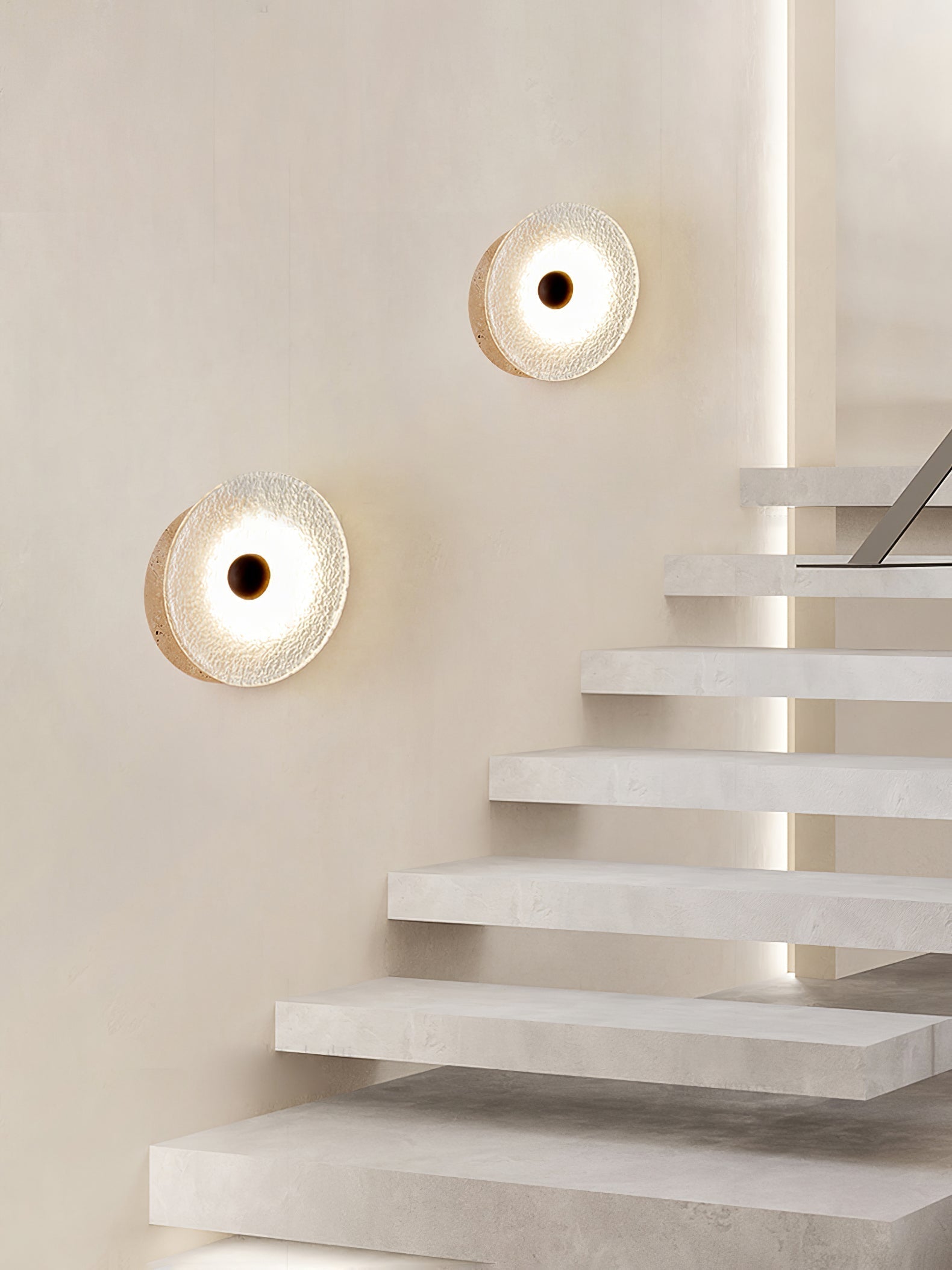 Olivia Travertine Wall Light-Neutral Decor