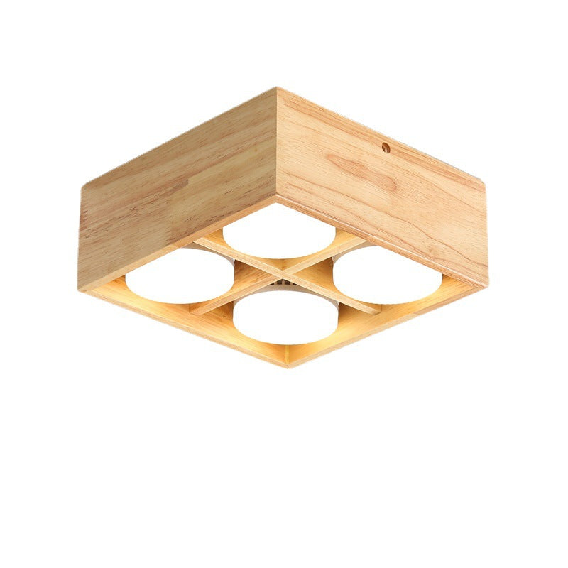 Muto Ceiling Light No Main Light, Wood - Neutral Decor