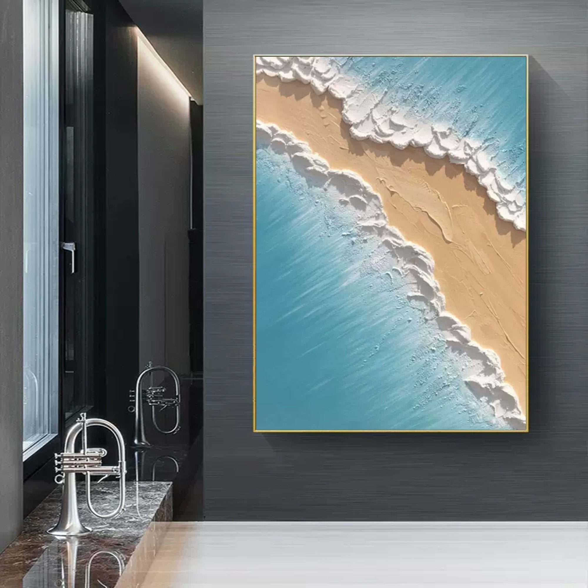 Plaster Art Texture Painting SG023 - Neutralighting