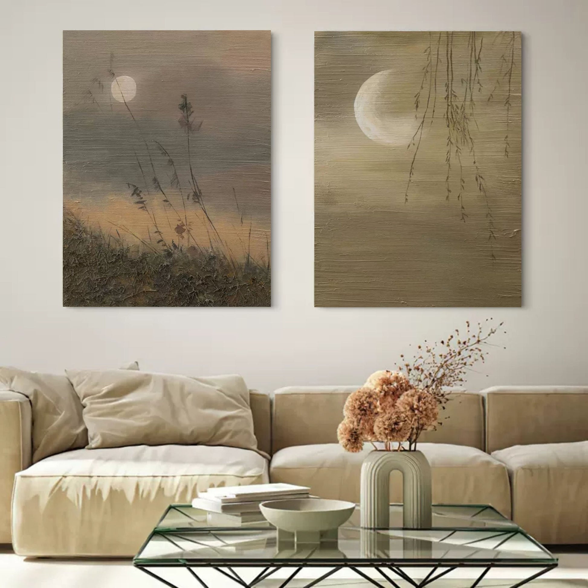 Abstract Painting Set Of 2 SP108 - Neutralighting