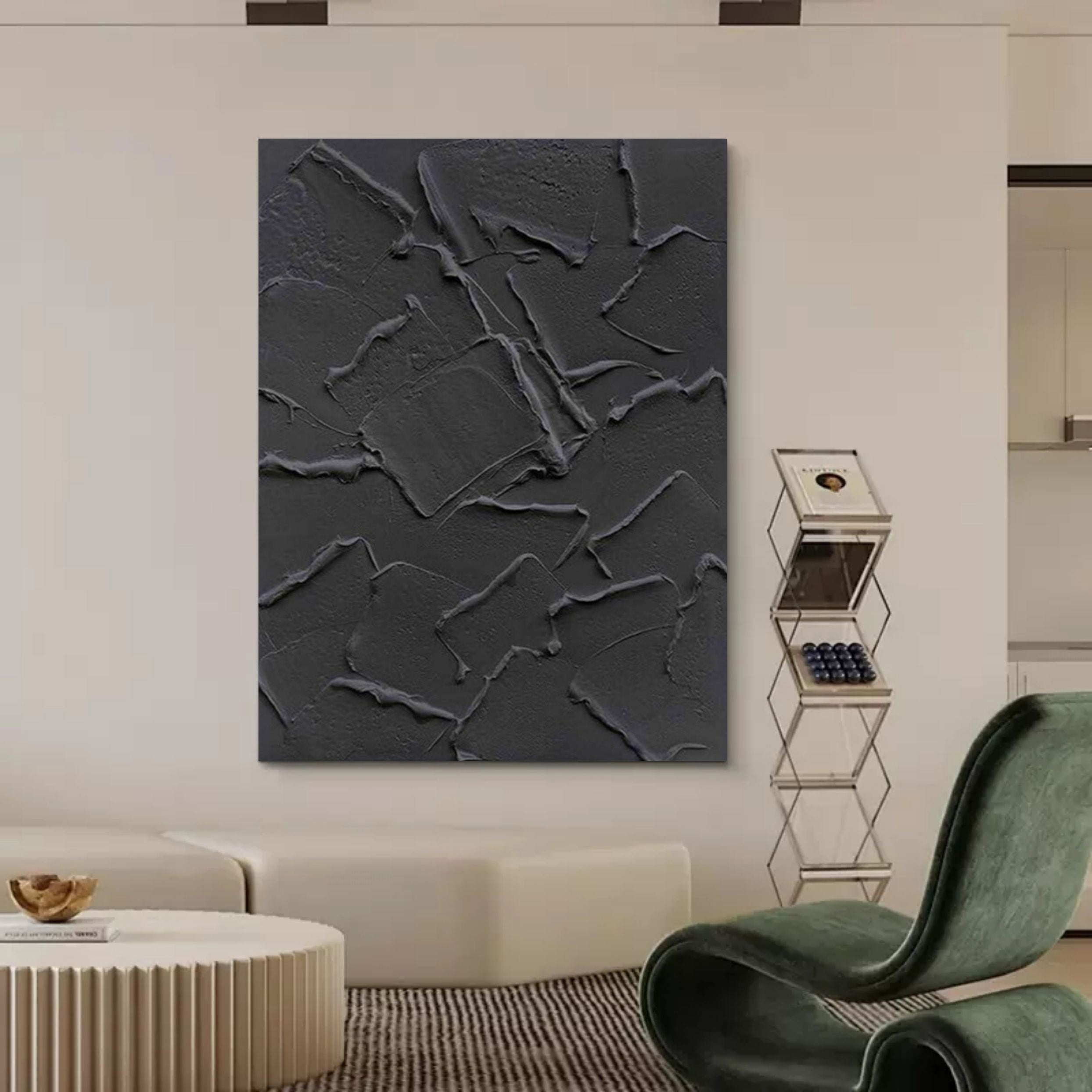 Plaster Art Texture Painting SG169 - Neutralighting