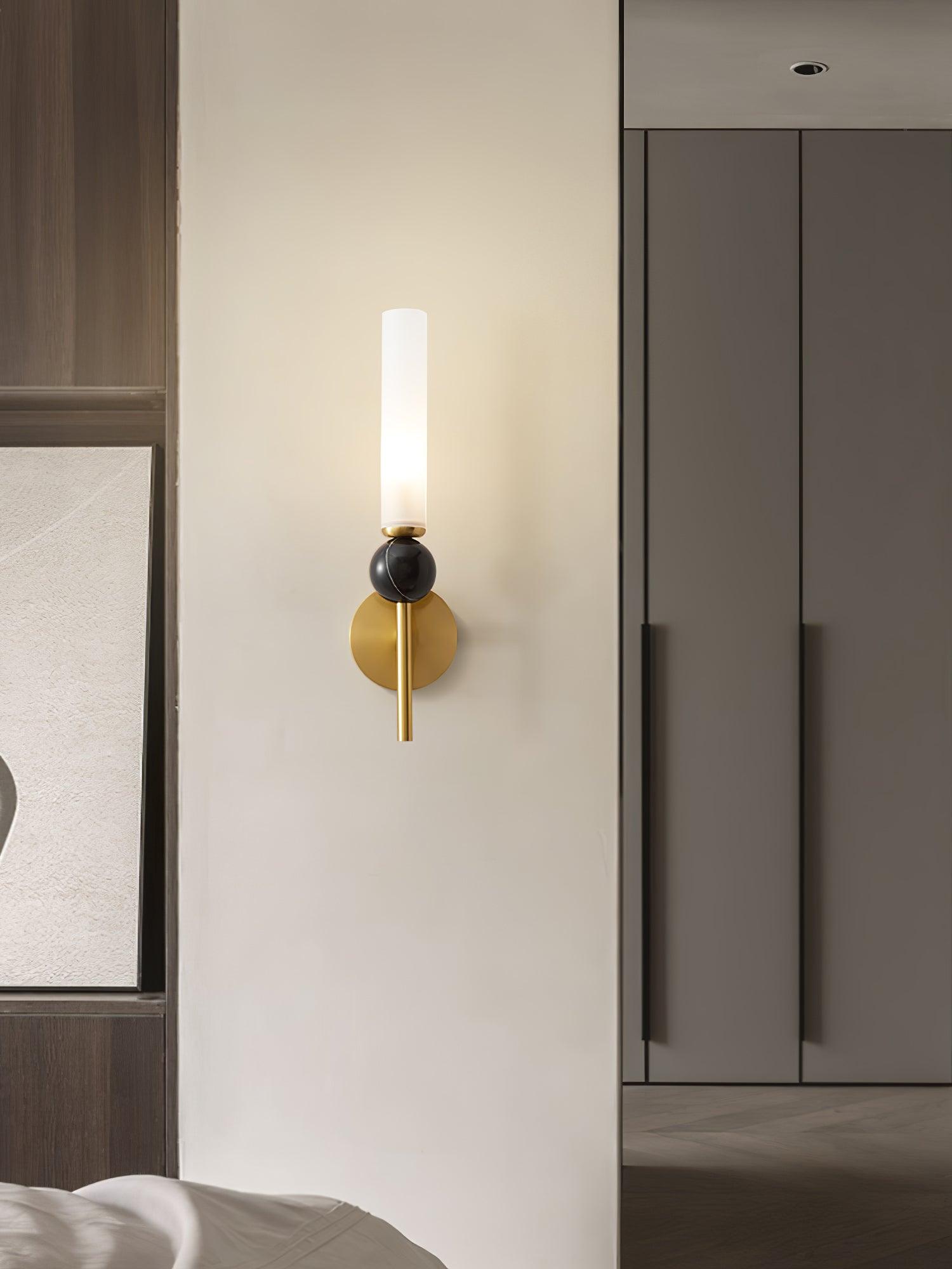 Dulane Modern Minimalist Vertical Marble Wall Lamp-Neutral Decor