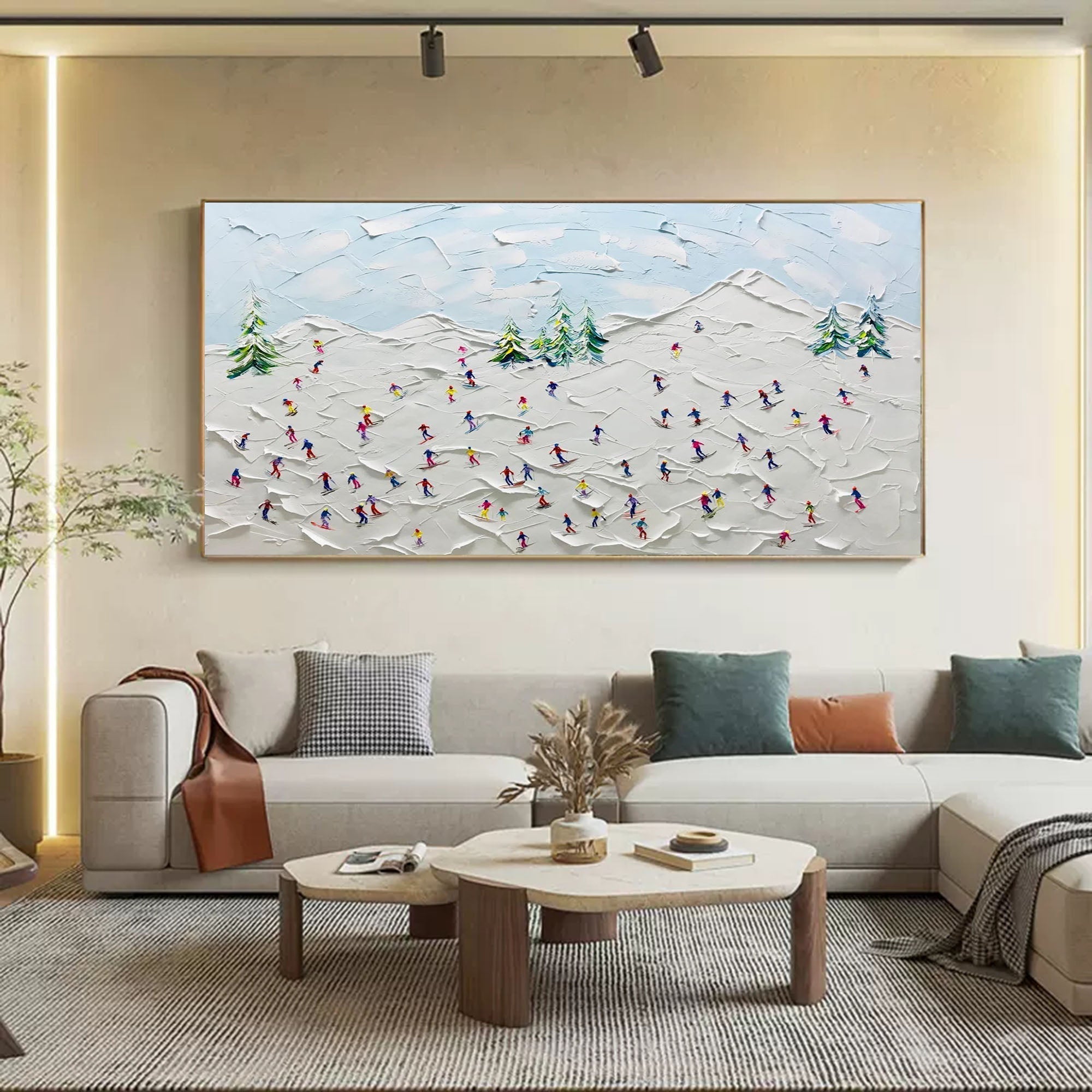 Plaster Art Texture Painting SG190 - Neutralighting