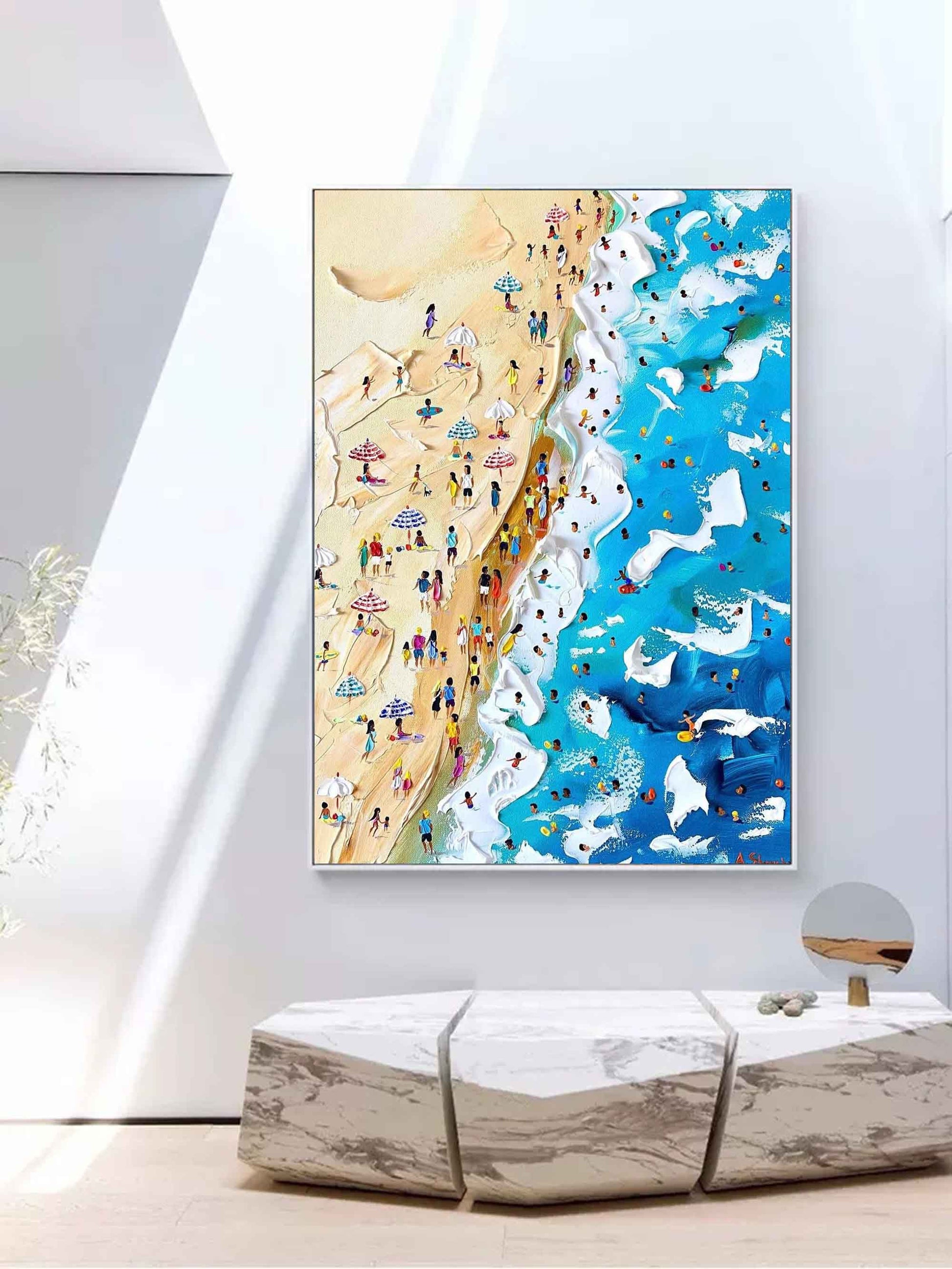 Plaster Art Texture Painting SG203 - Neutralighting