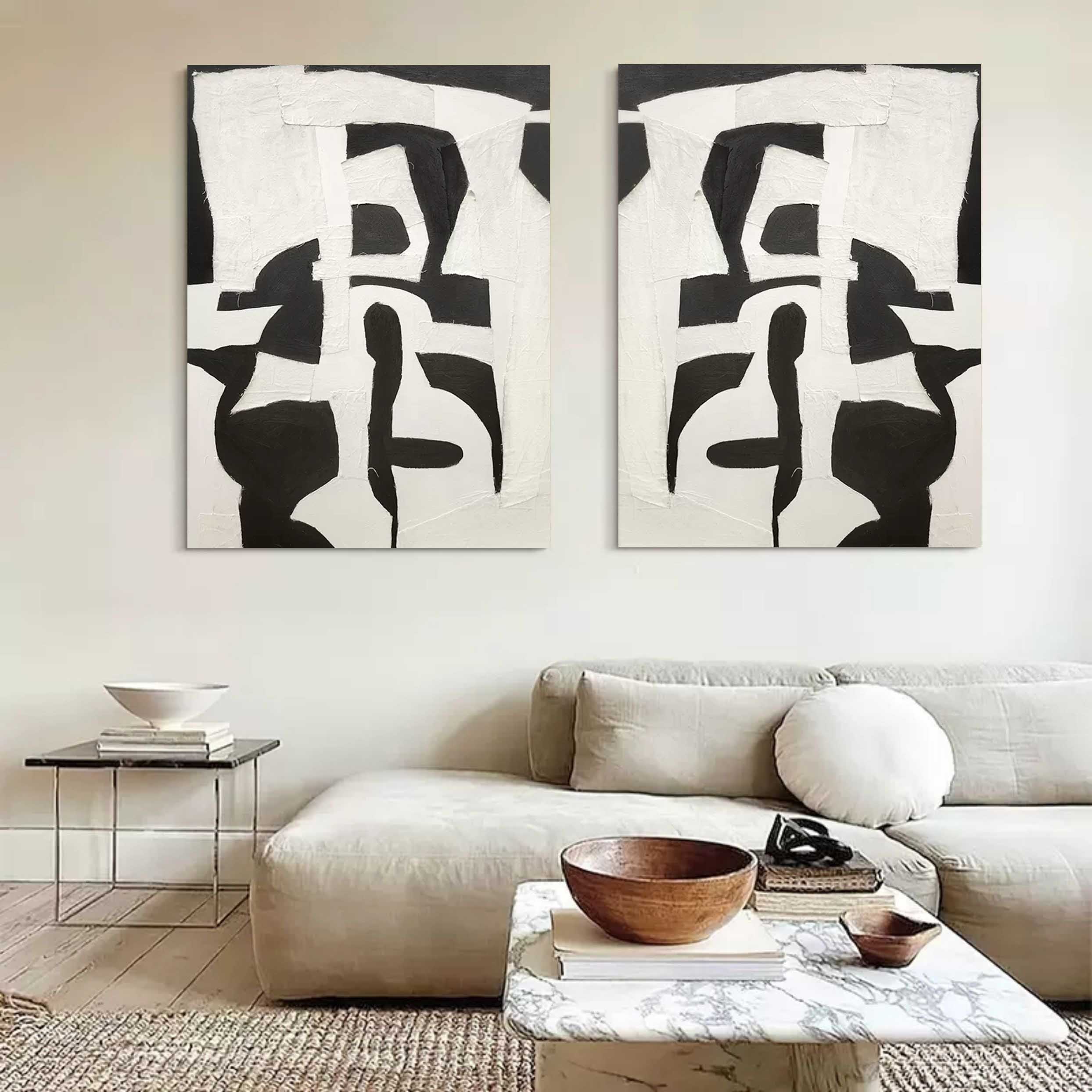 Abstract Painting Set Of 2 SP119 - Neutralighting