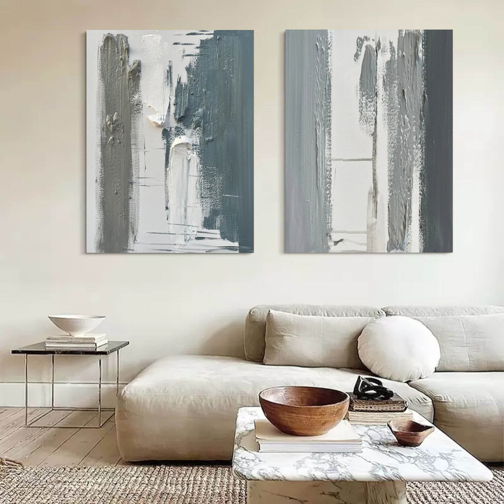 Abstract Painting Set Of 2 SP080 - Neutralighting