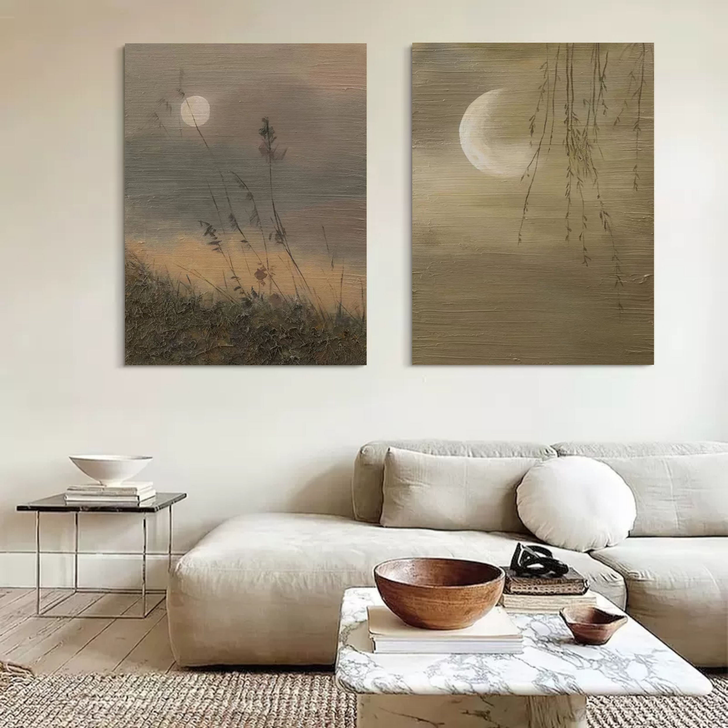 Abstract Painting Set Of 2 SP108 - Neutralighting