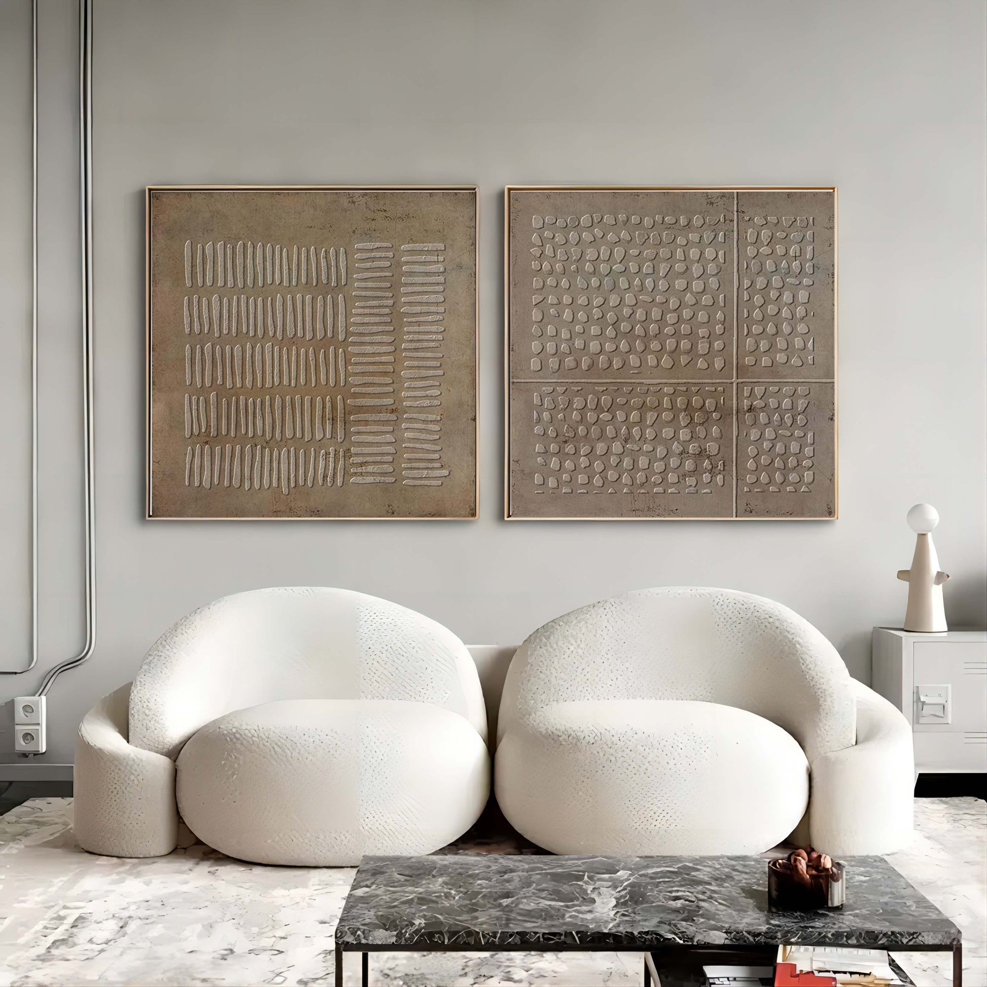 Abstract Painting Set Of 2 SP066 - Neutralighting