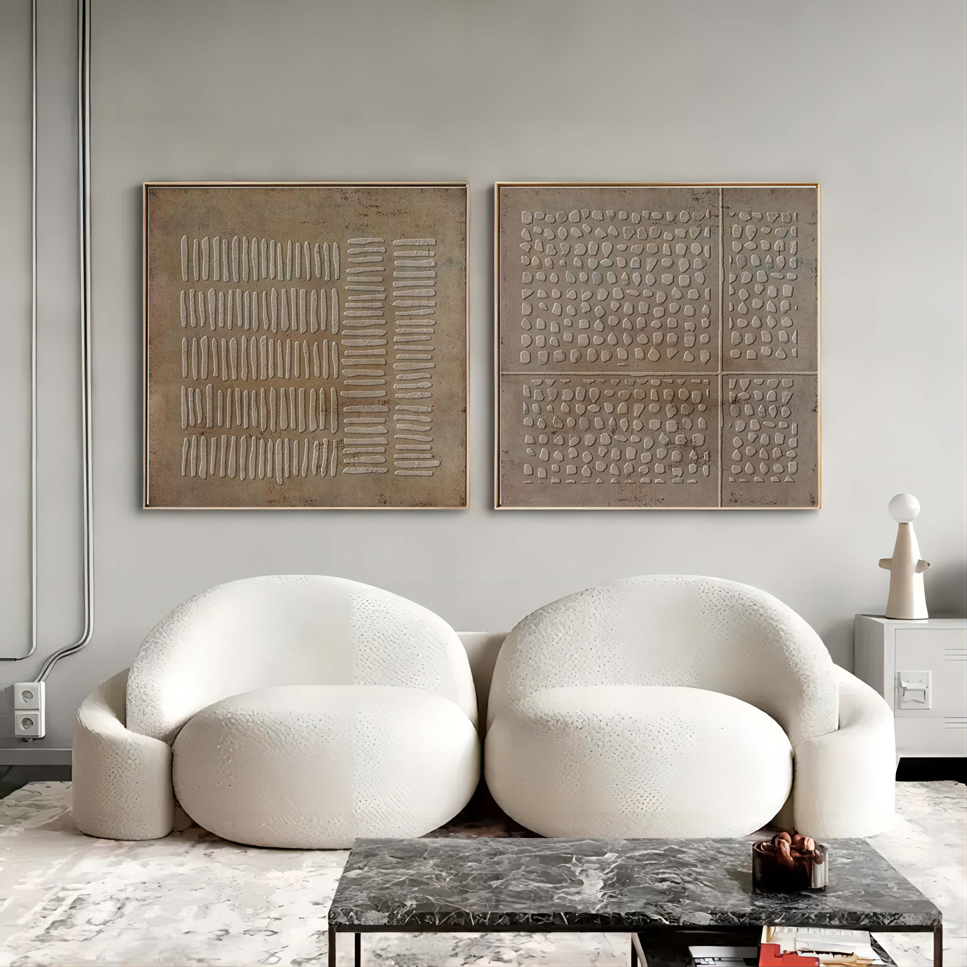 Abstract Painting Set Of 2 SP066 - Neutralighting