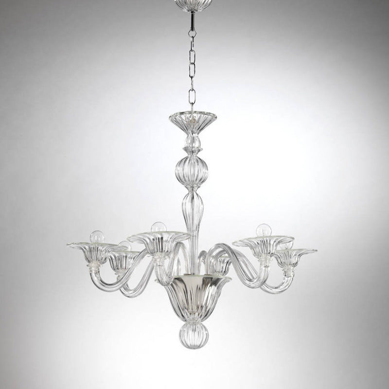 Silva Chandelier Retro Glass Yellow&Green&Clear - Neutral Decor