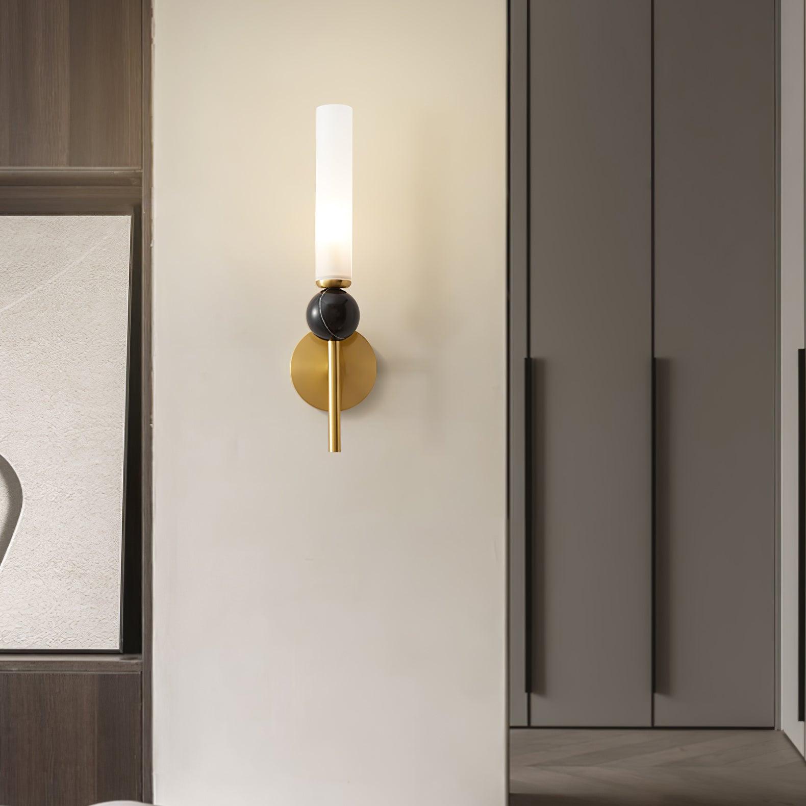 Dulane Modern Minimalist Vertical Marble Wall Lamp-Neutral Decor