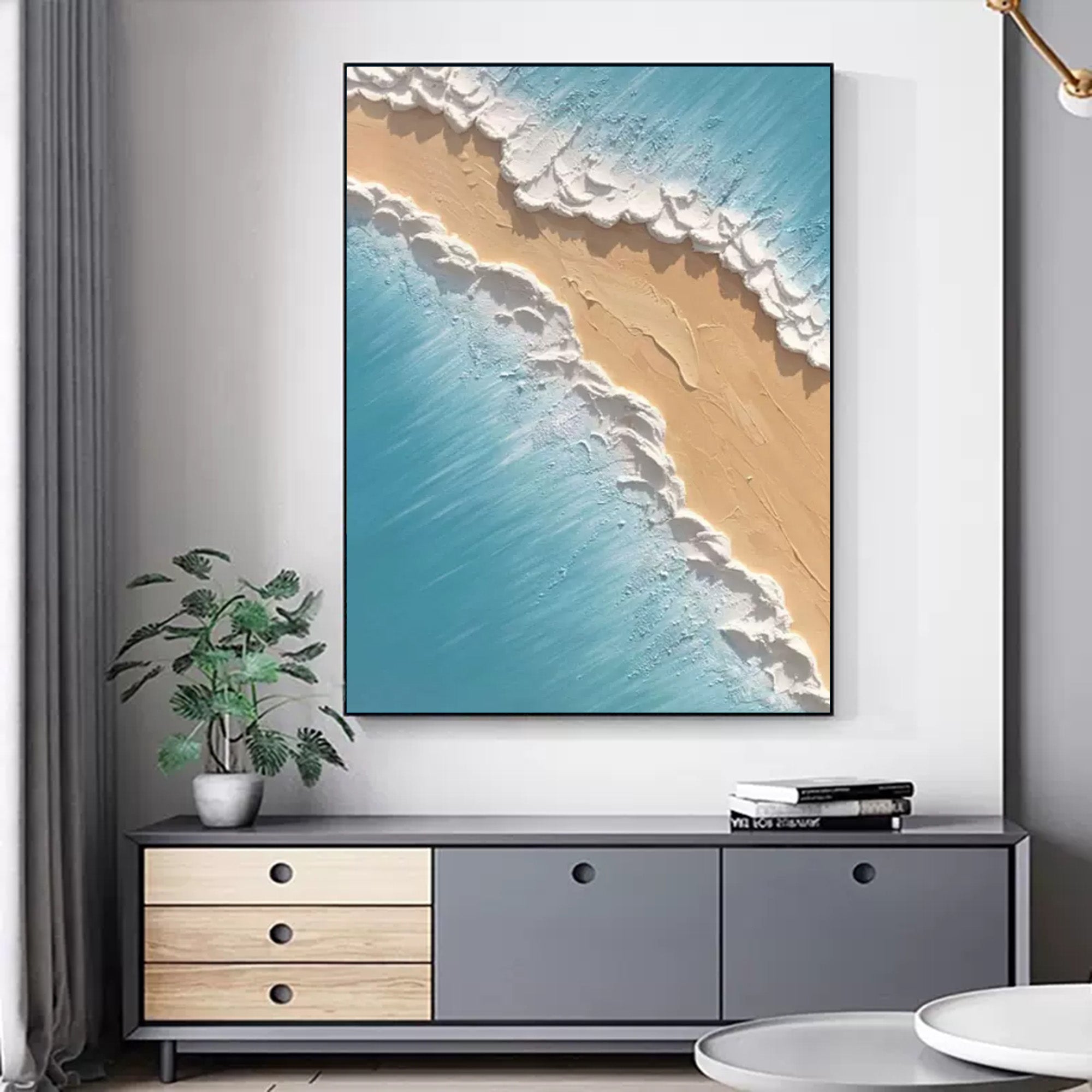 Plaster Art Texture Painting SG023 - Neutralighting