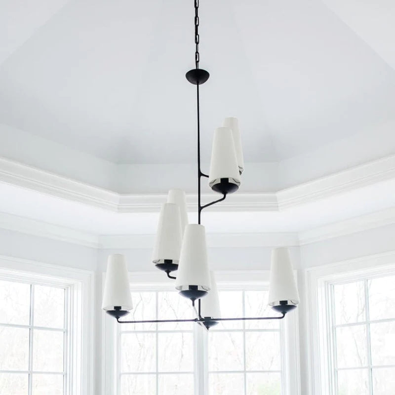 Silva Vintage LED Chandeliers White Black Bedroom Kitchen - Neutralighting
