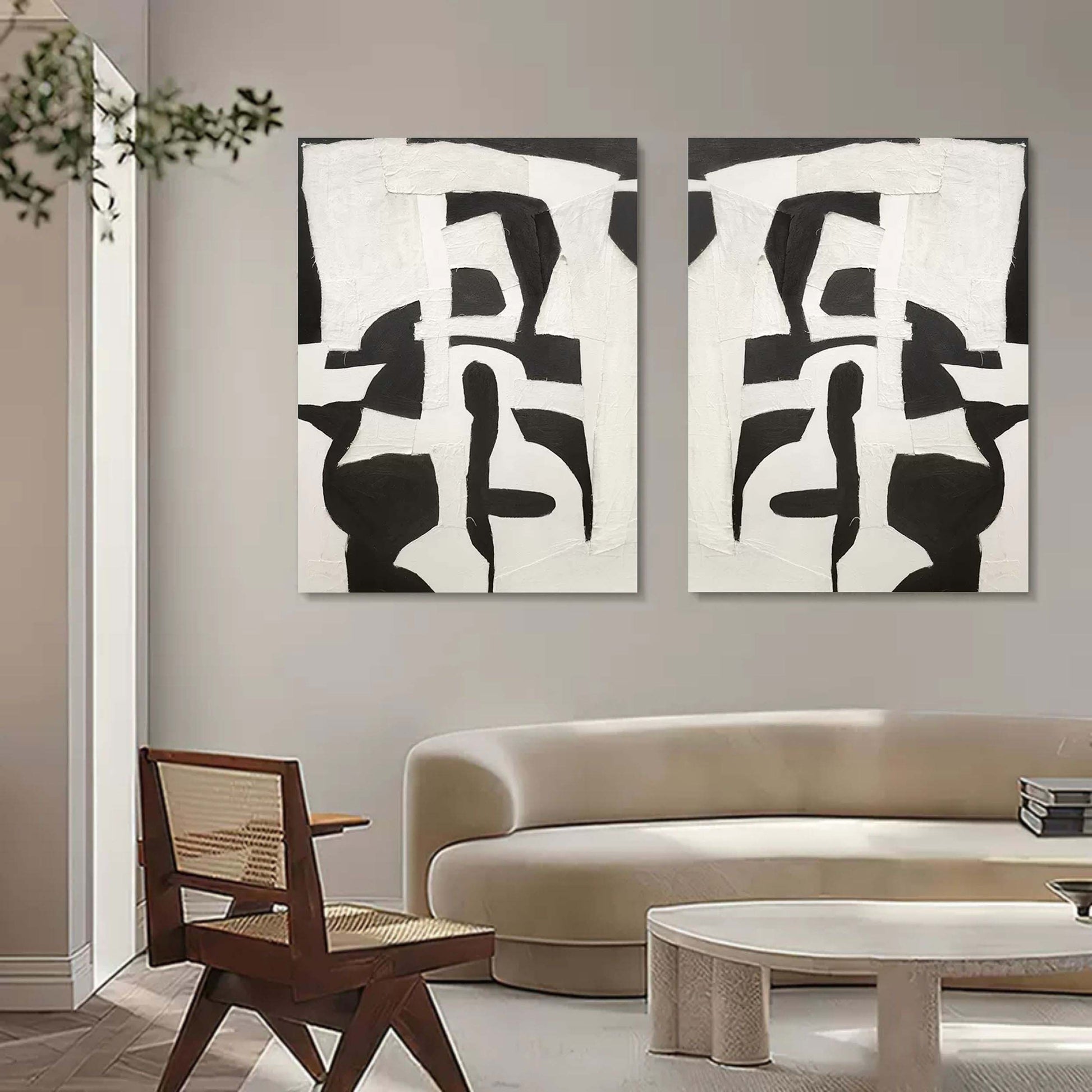 Abstract Painting Set Of 2 SP119 - Neutralighting