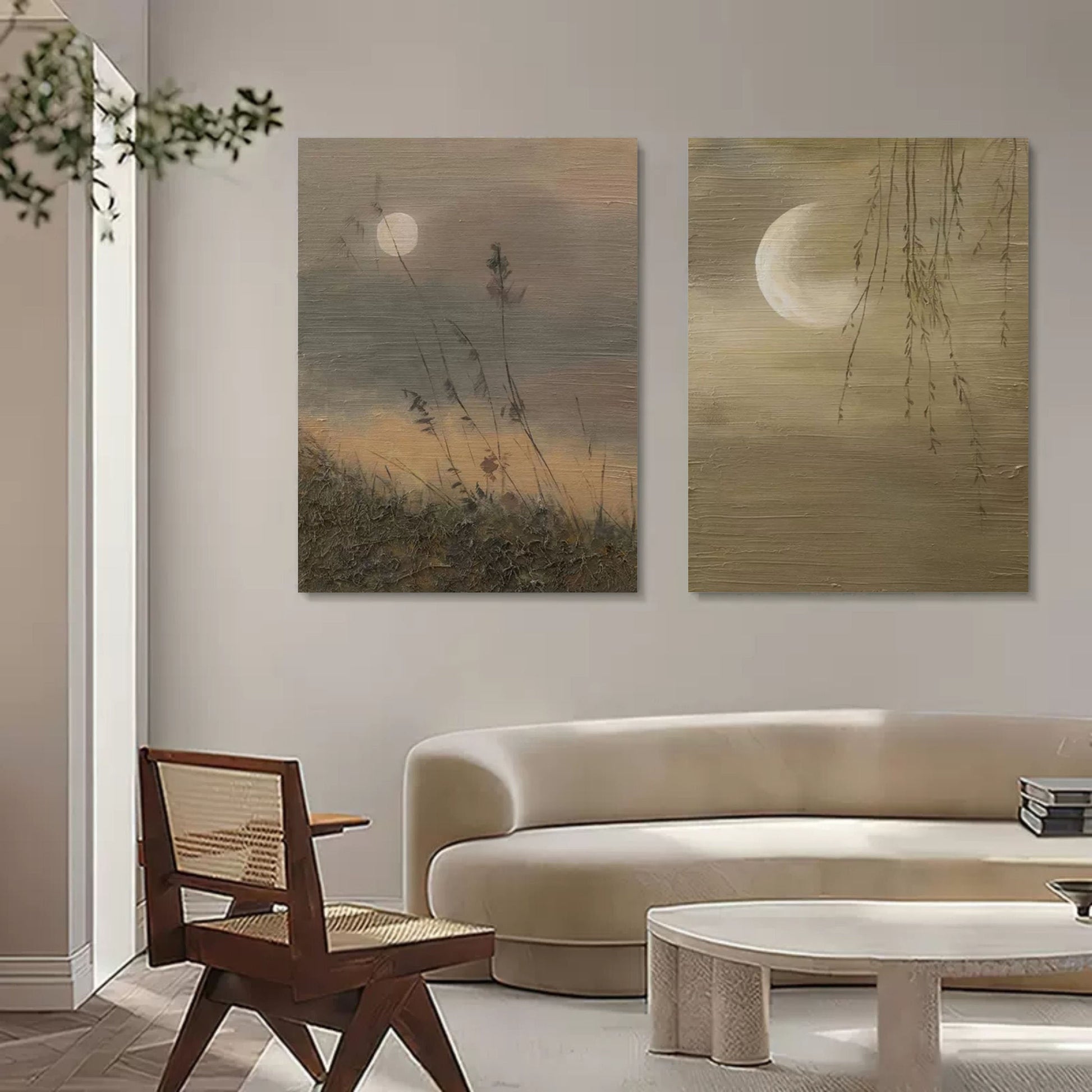 Abstract Painting Set Of 2 SP108 - Neutralighting