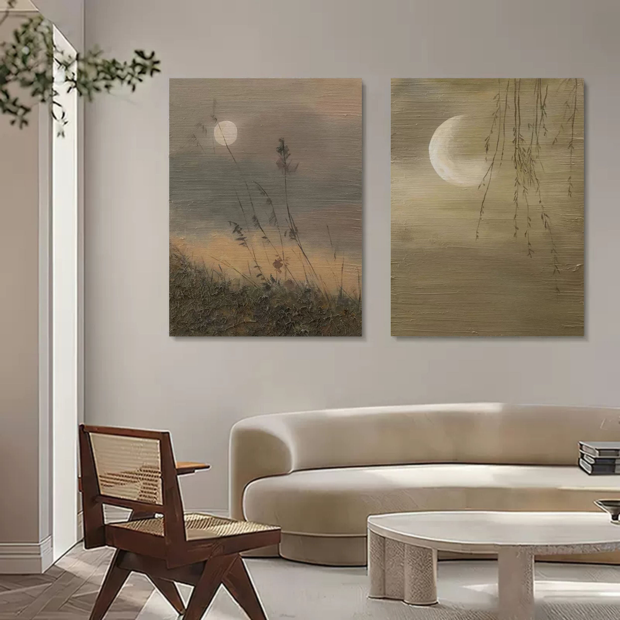 Abstract Painting Set Of 2 SP108 - Neutralighting