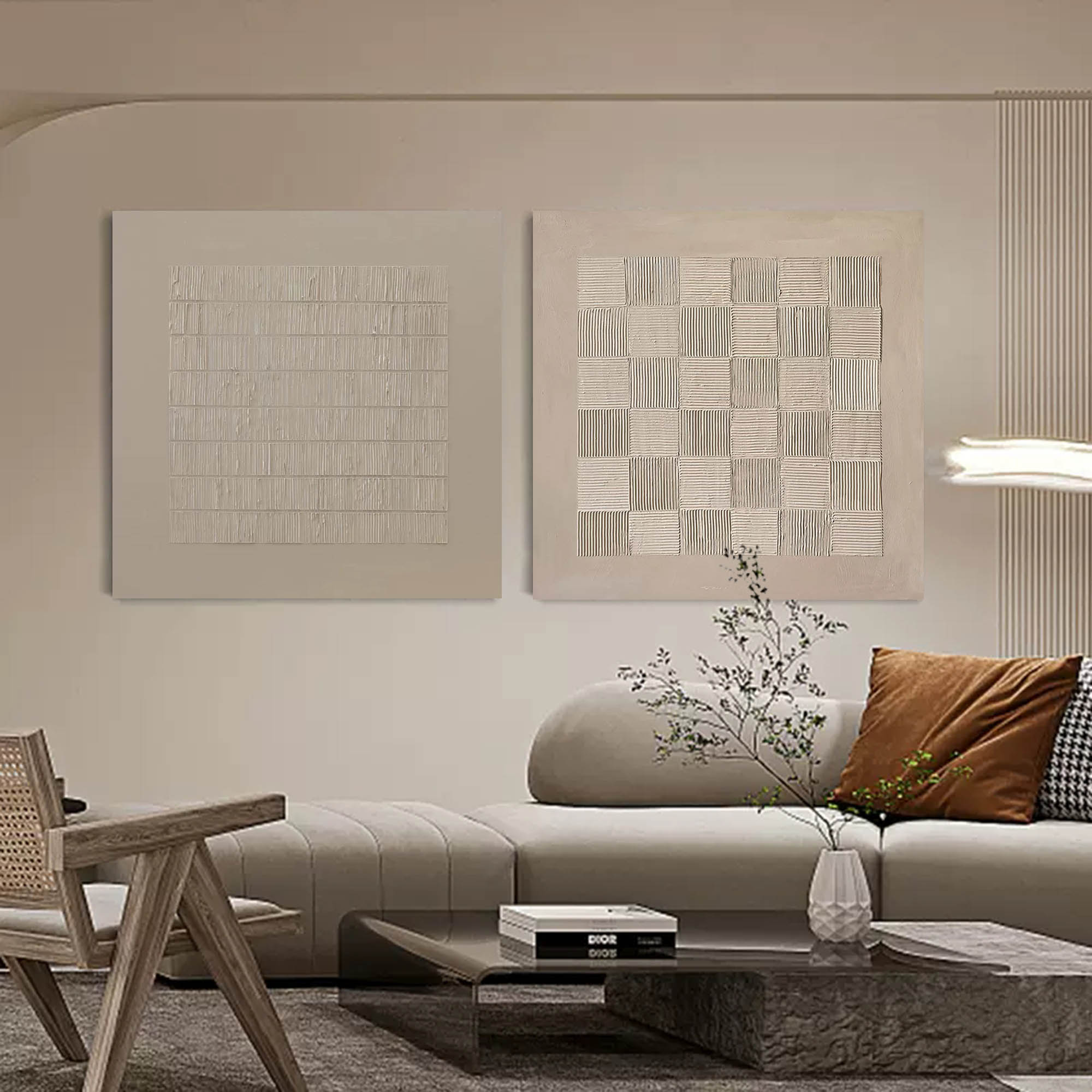 Abstract Painting Set Of 2 SP111 - Neutralighting