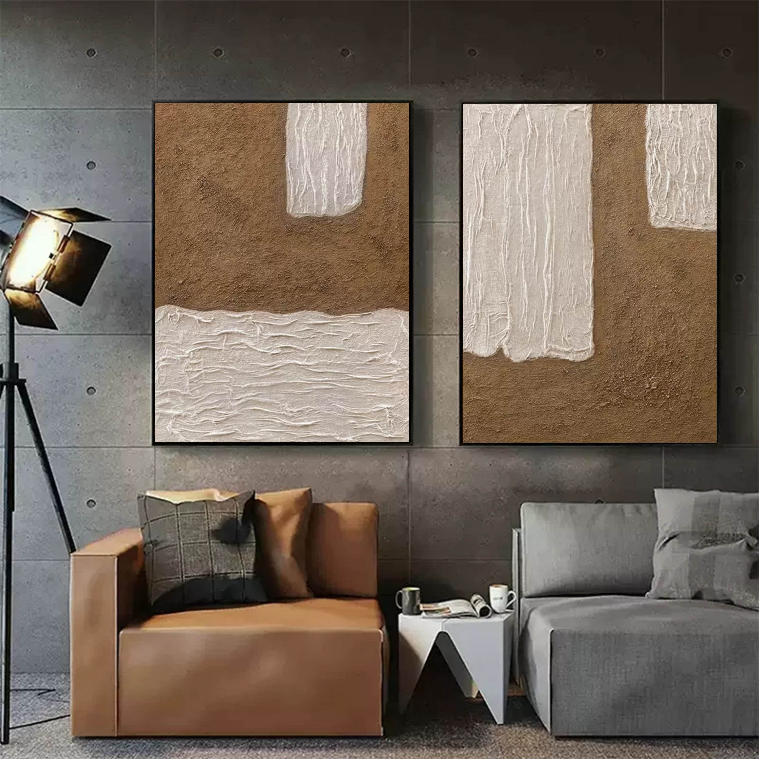 Abstract Painting Set Of 2 SP095 - Neutralighting