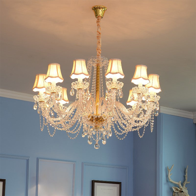 Kristy LED Chandelier Crystal Metal Glass Living Room Bedroom - Neutral Decor