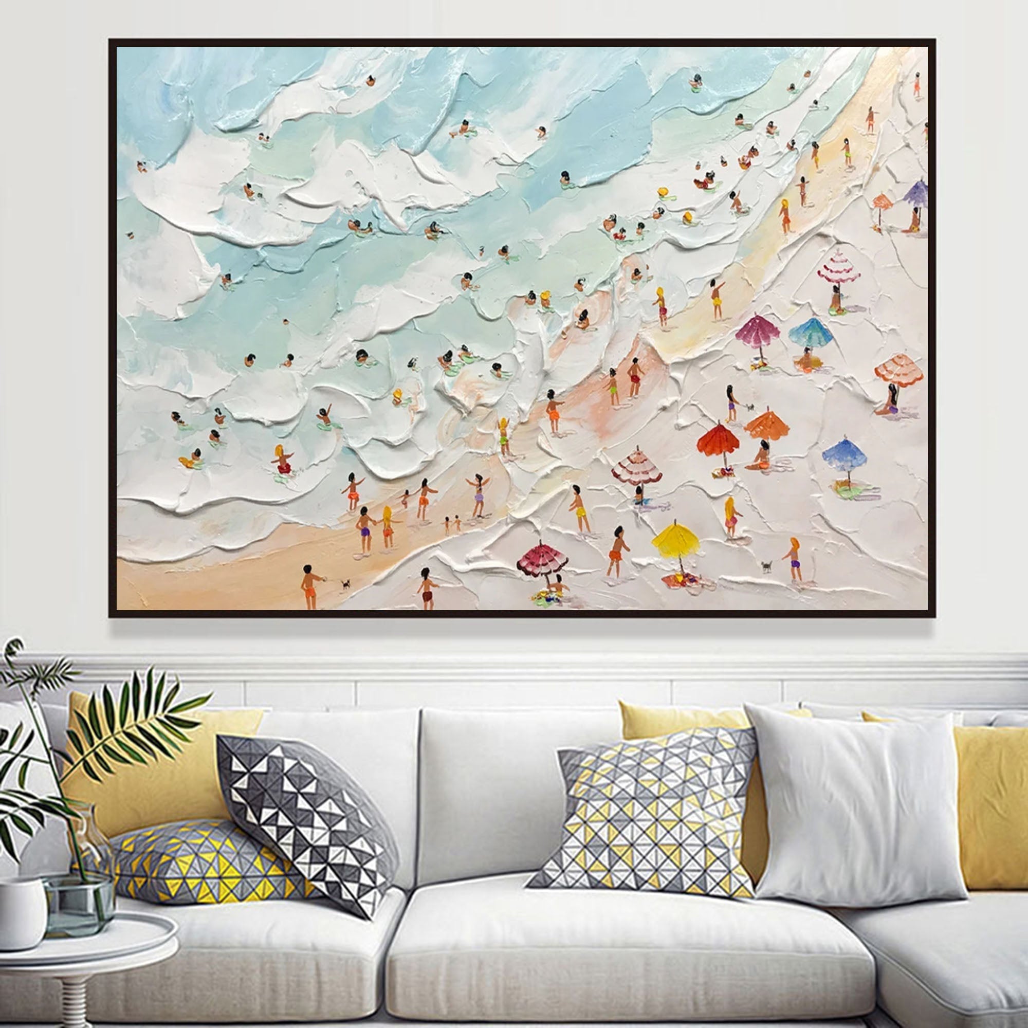 Plaster Art Texture Painting SG185 - Neutralighting