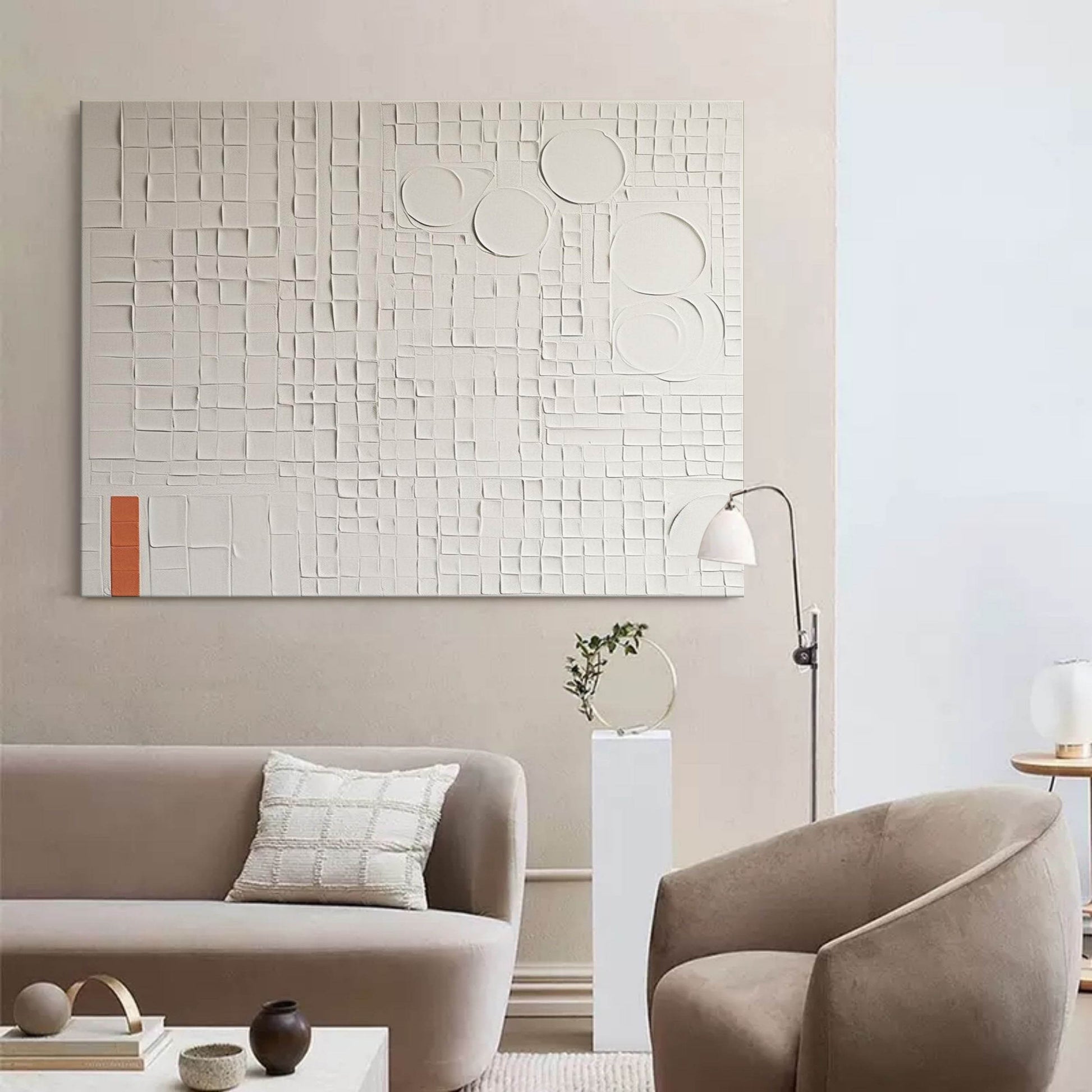Plaster Art Texture Painting SG243 - Neutralighting