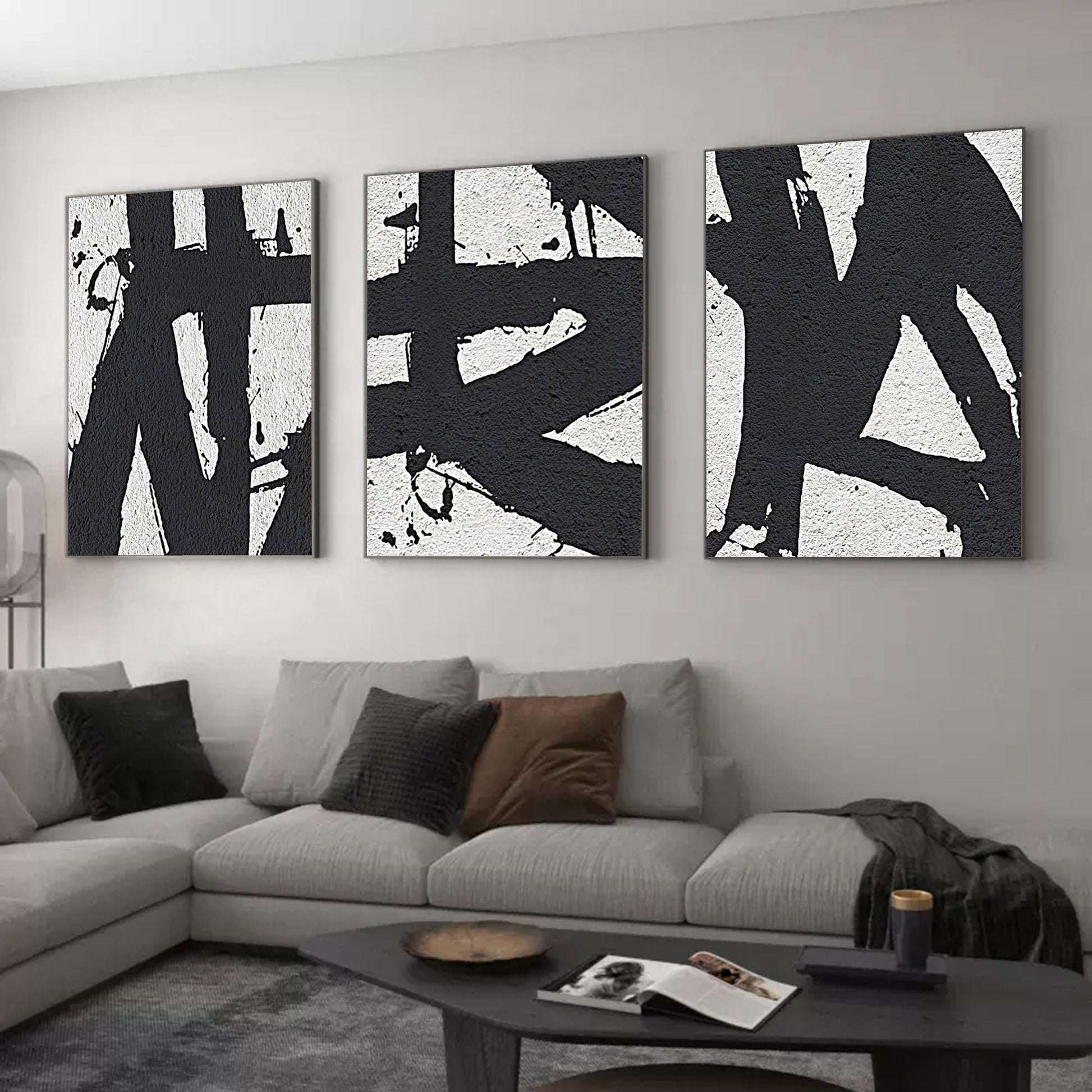 Abstract Painting Set of 3 SP075 - Neutralighting