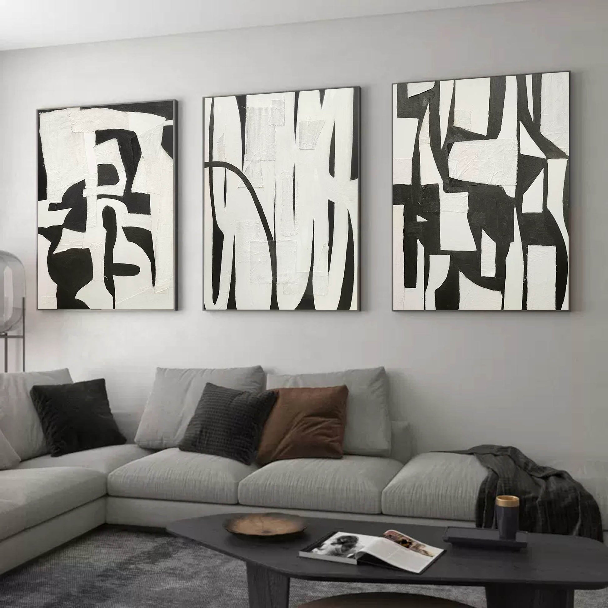 Abstract Painting Set of 3 SP123 - Neutralighting