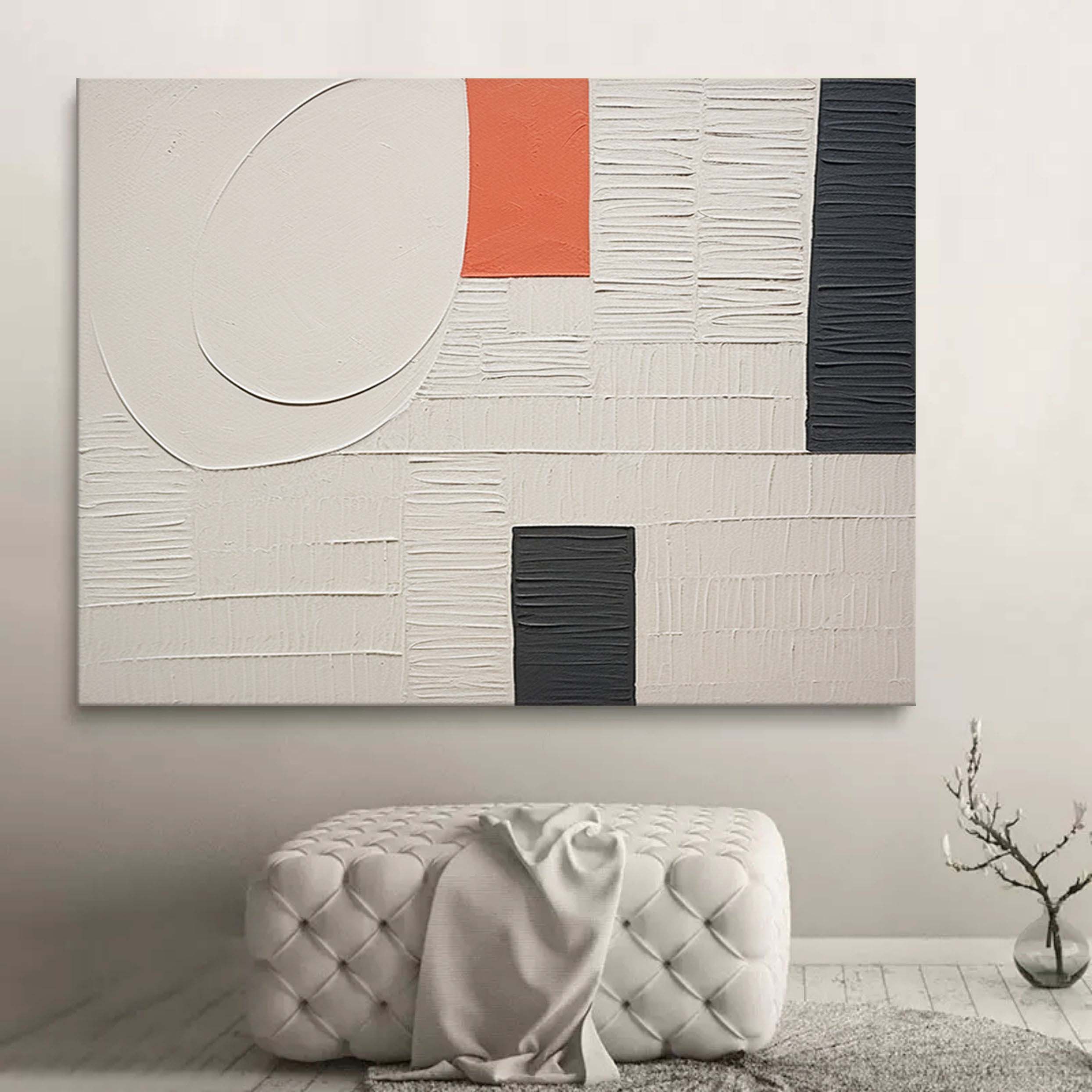 Plaster Art Texture Painting SG249 - Neutralighting