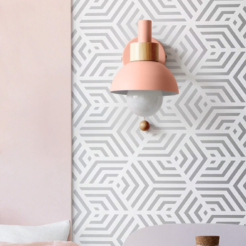 Valentina Modern LED Wall Lamp Metal Glass Bedroom White/Yellow/Pink/Green - Neutral Decor