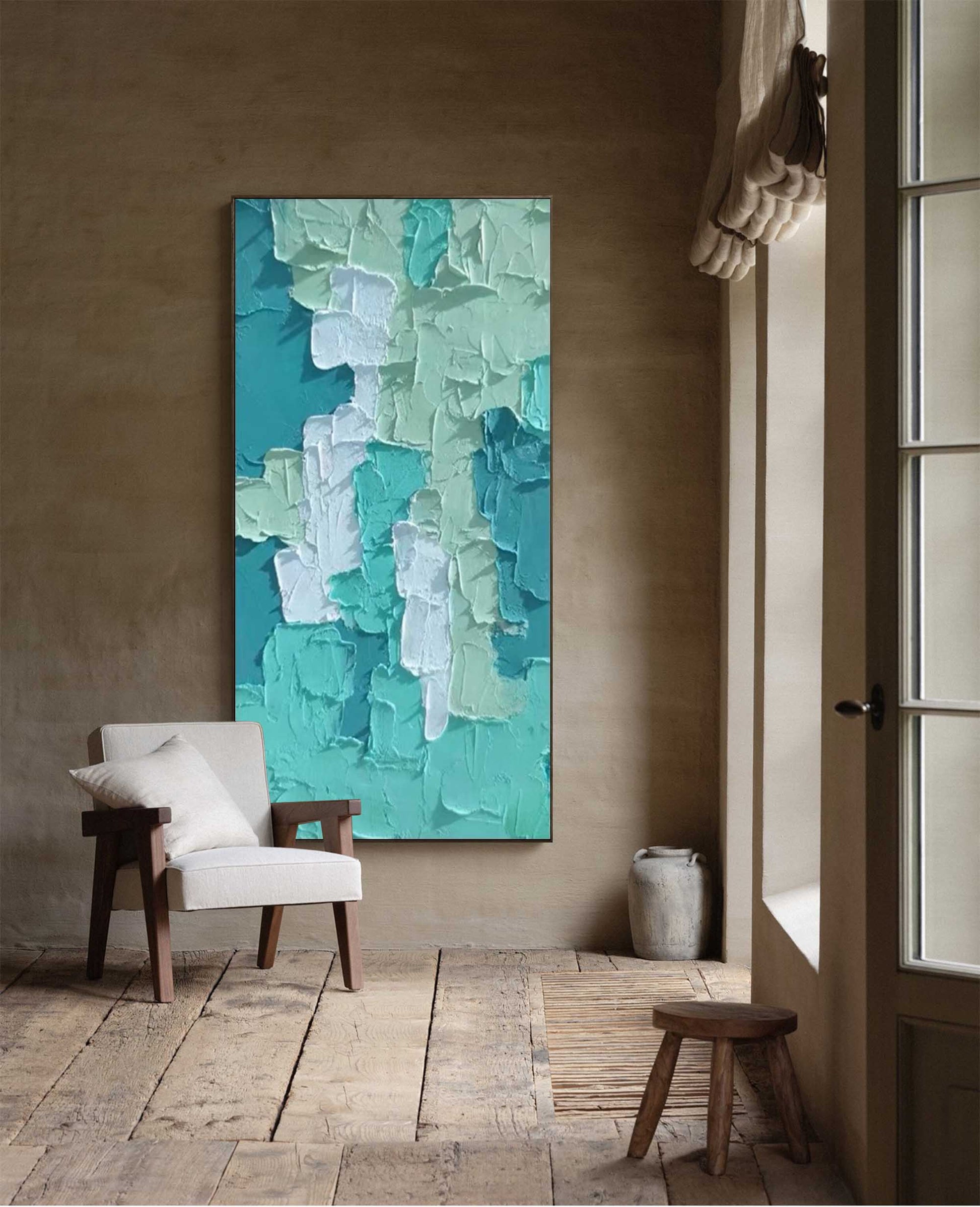 Abstract Canvas Art AB040 - Neutralighting