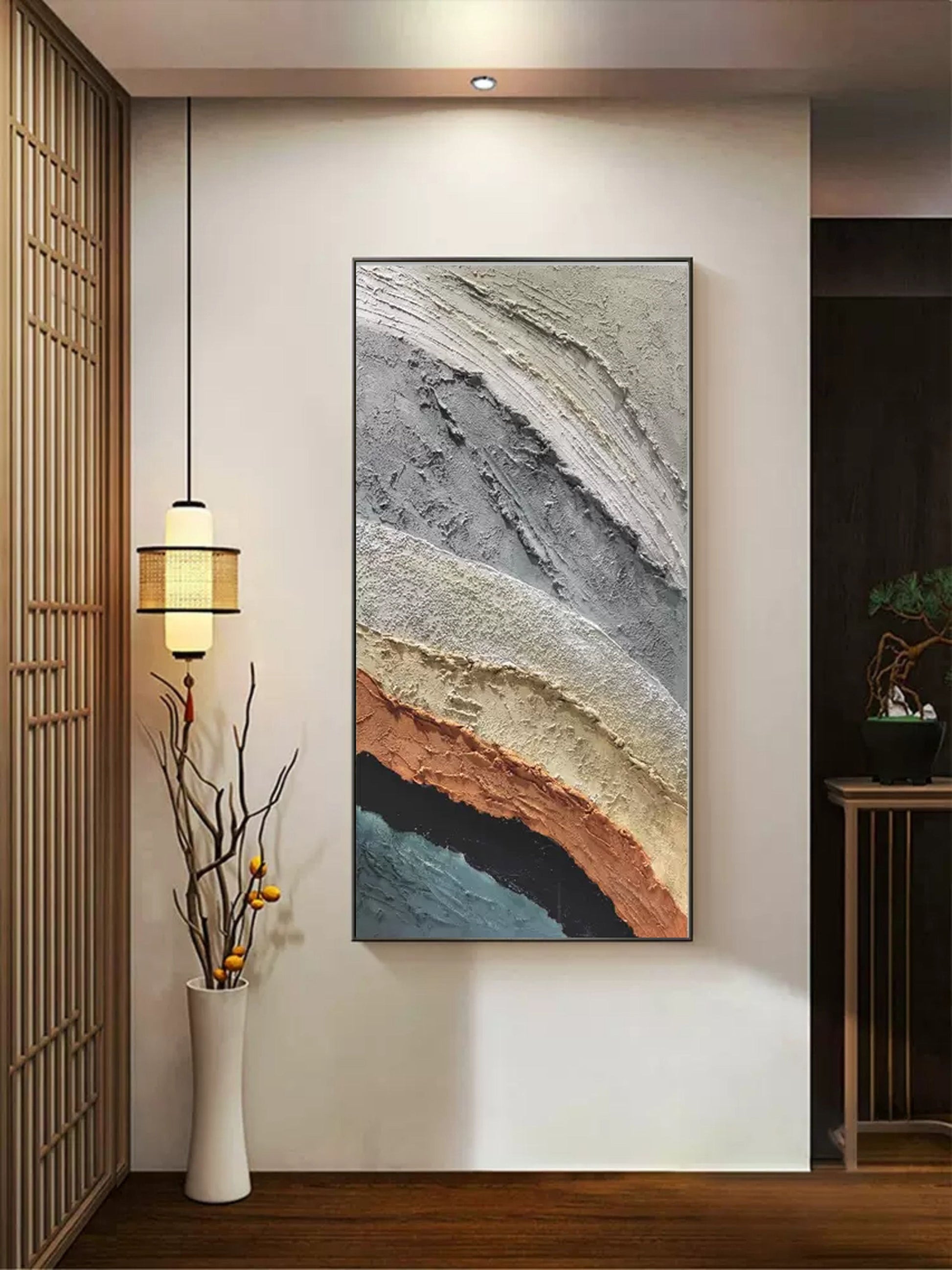 Plaster Art Texture Painting SG057 - Neutralighting