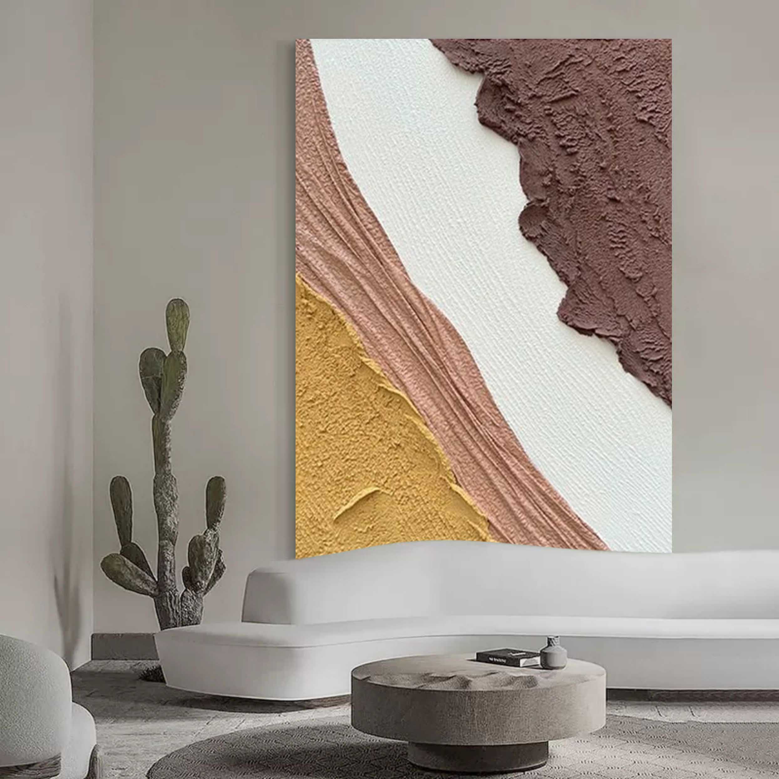 Plaster Art Texture Painting SG192 - Neutralighting