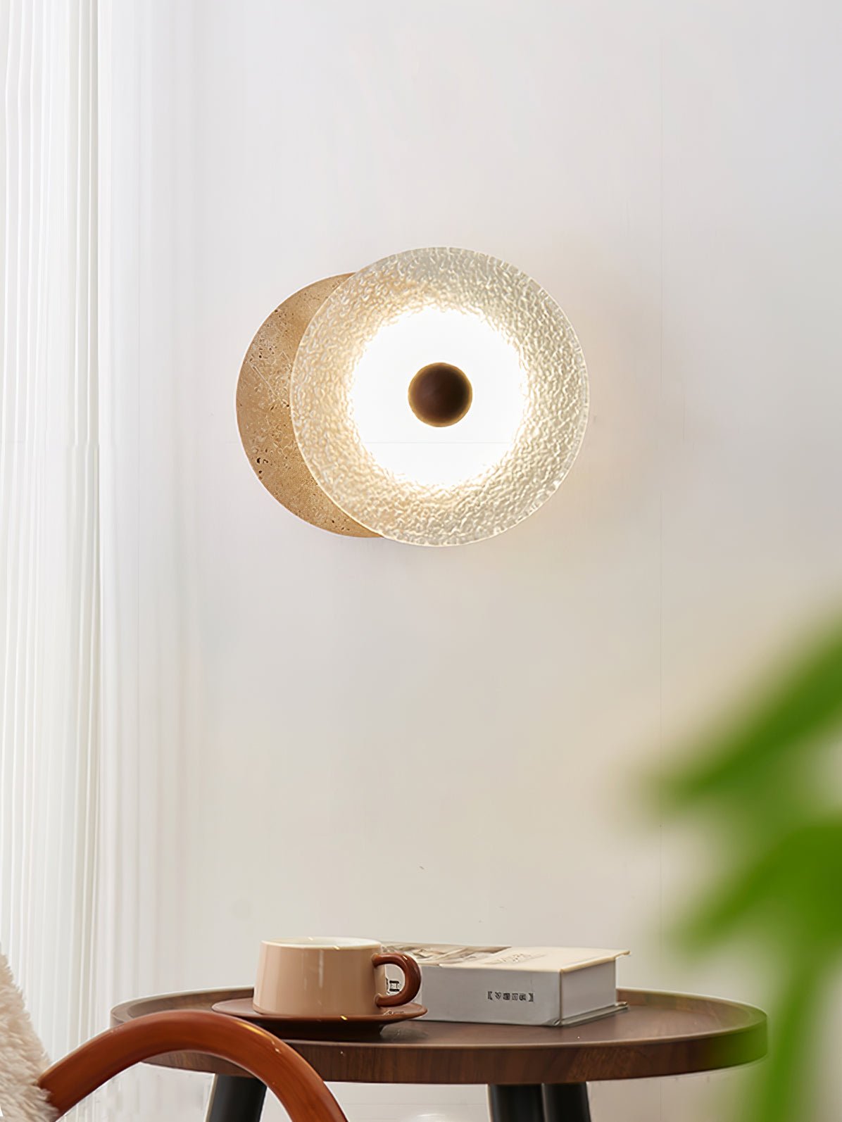Olivia Travertine Wall Light-Neutral Decor