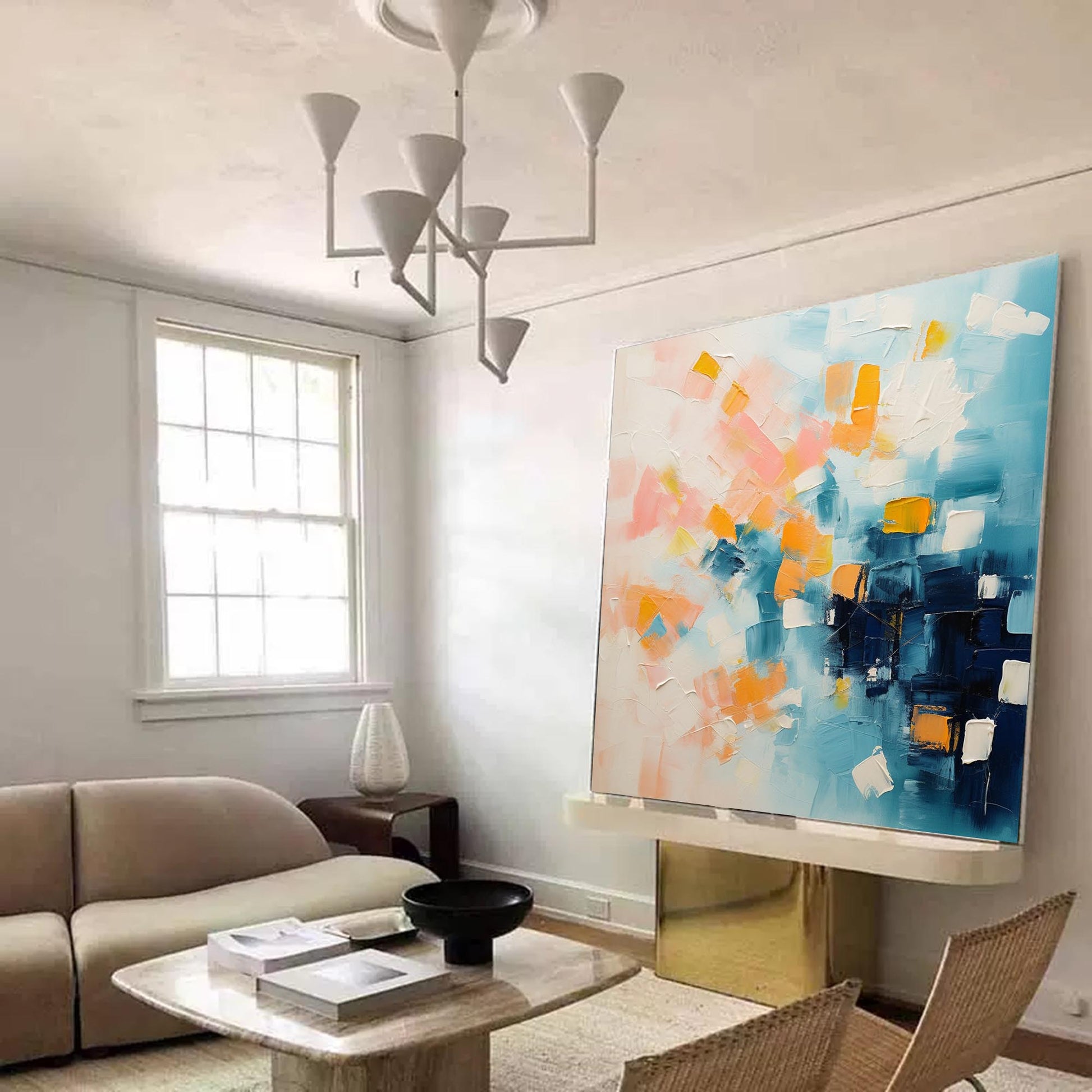 Abstract Canvas Art AB226 - Neutralighting