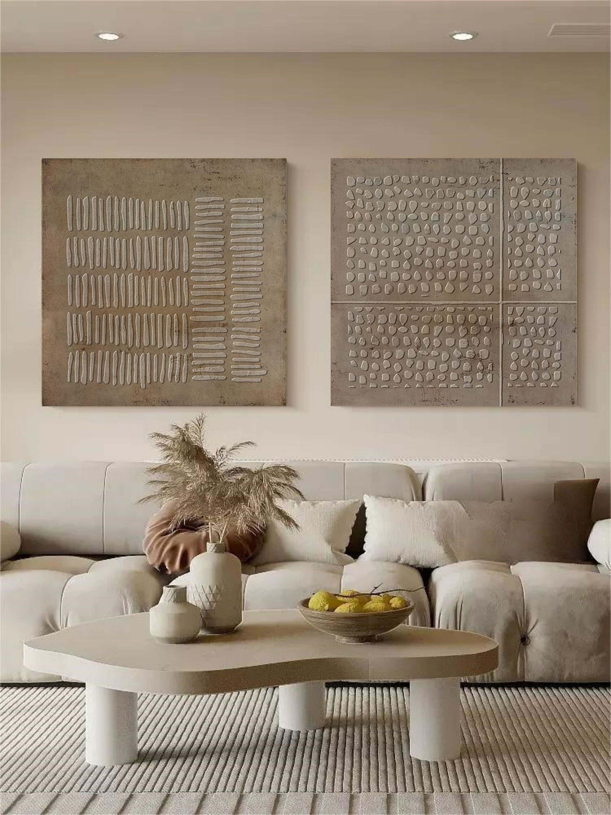 Abstract Painting Set Of 2 SP066 - Neutralighting